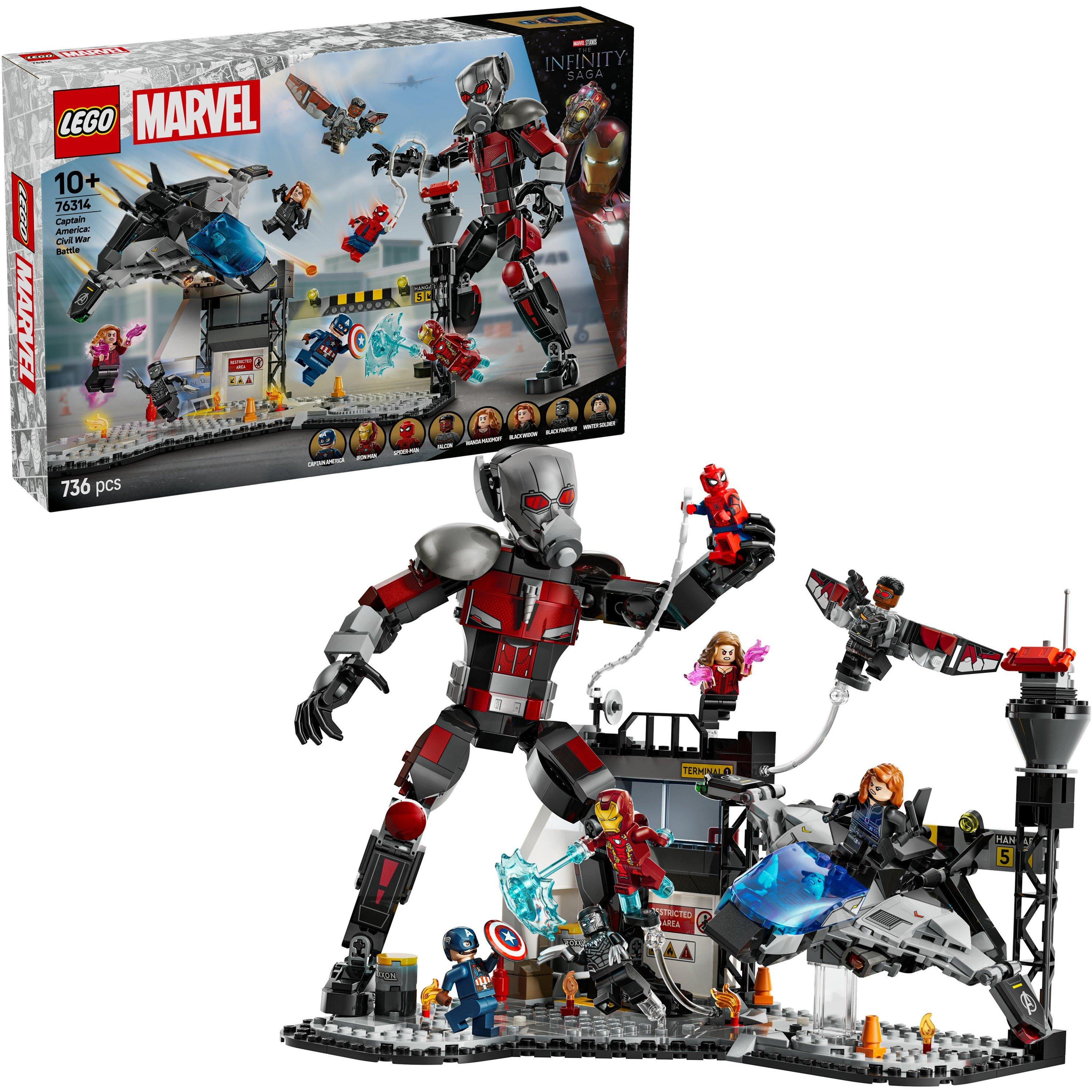 Lego  Marvel 76314 Captain America: Civil War Action Battle - Super Heroes Mv