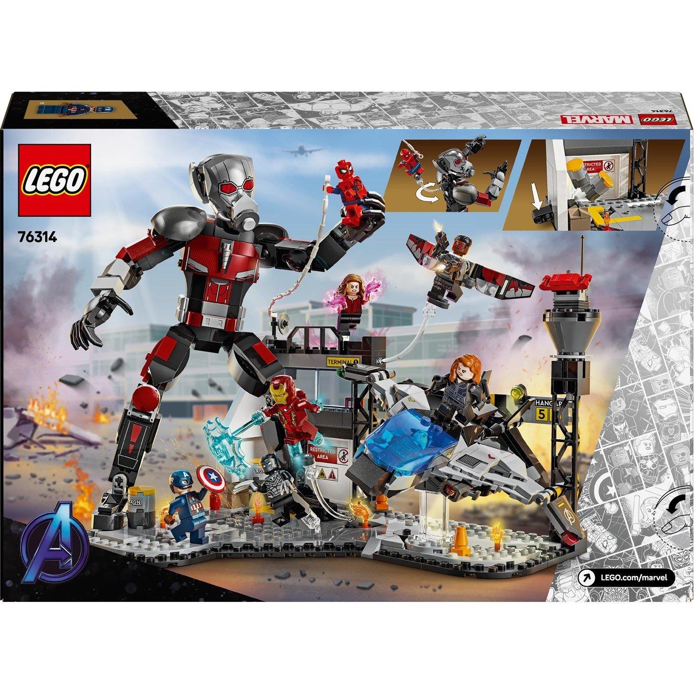 Super Heróis MV - LEGO - LEGO Marvel 76314 Captain America: Civil War Action Battle - 3