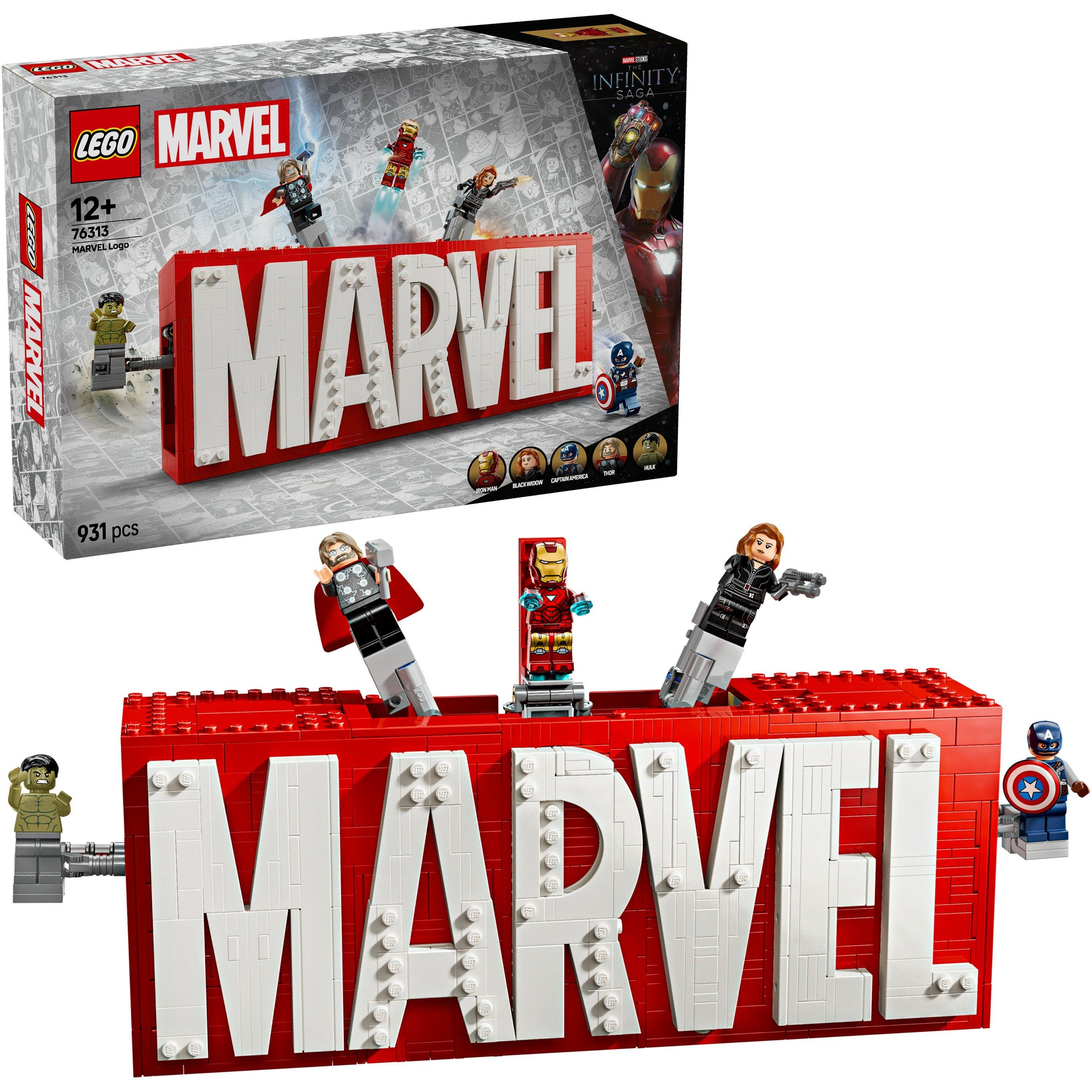 Super Heroes MV - LEGO - Marvel: MARVEL Logo & Minifigures Set 76313 - 1
