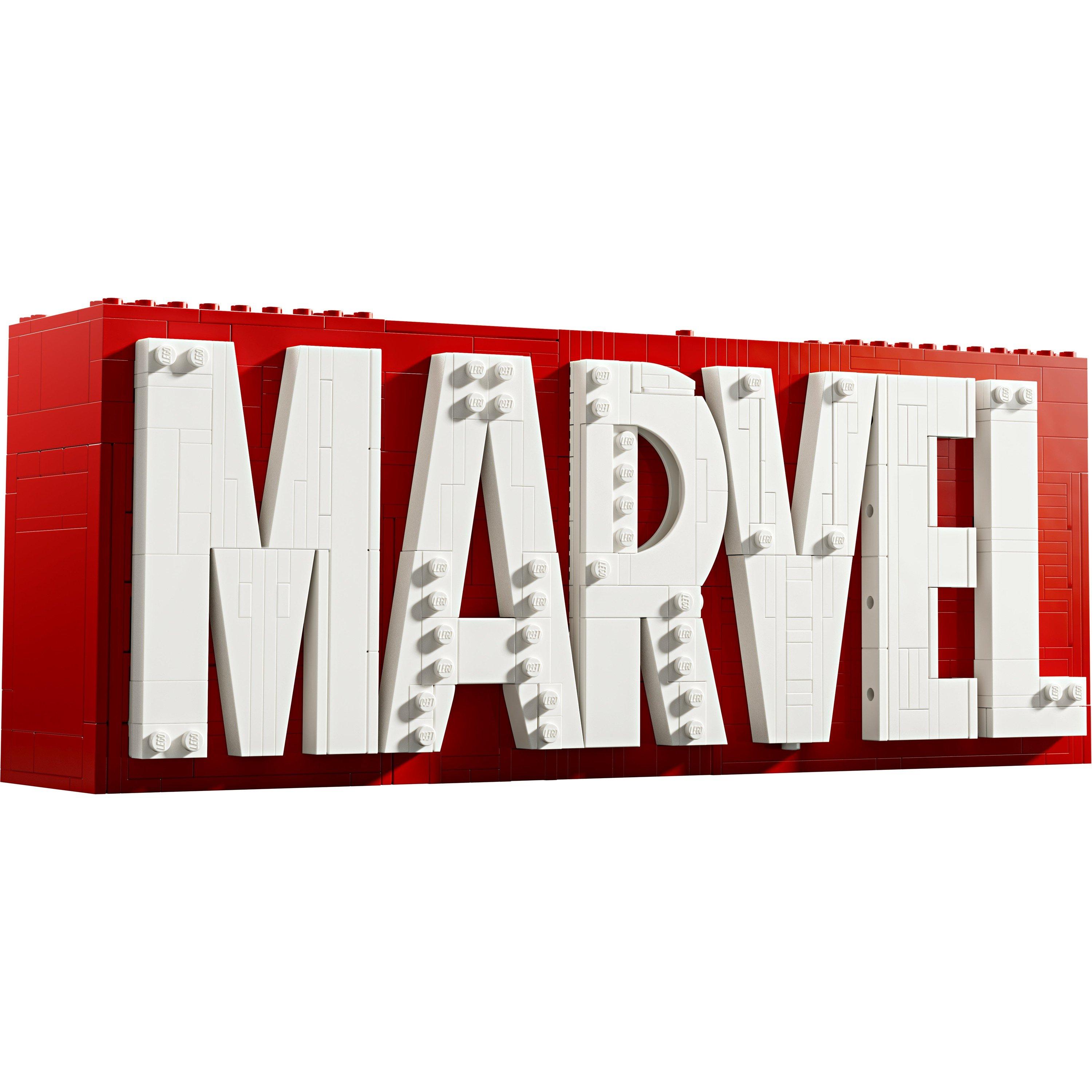 Super Eroi MV - LEGO - Marvel: MARVEL Logo & Minifigures Set 76313 - 14