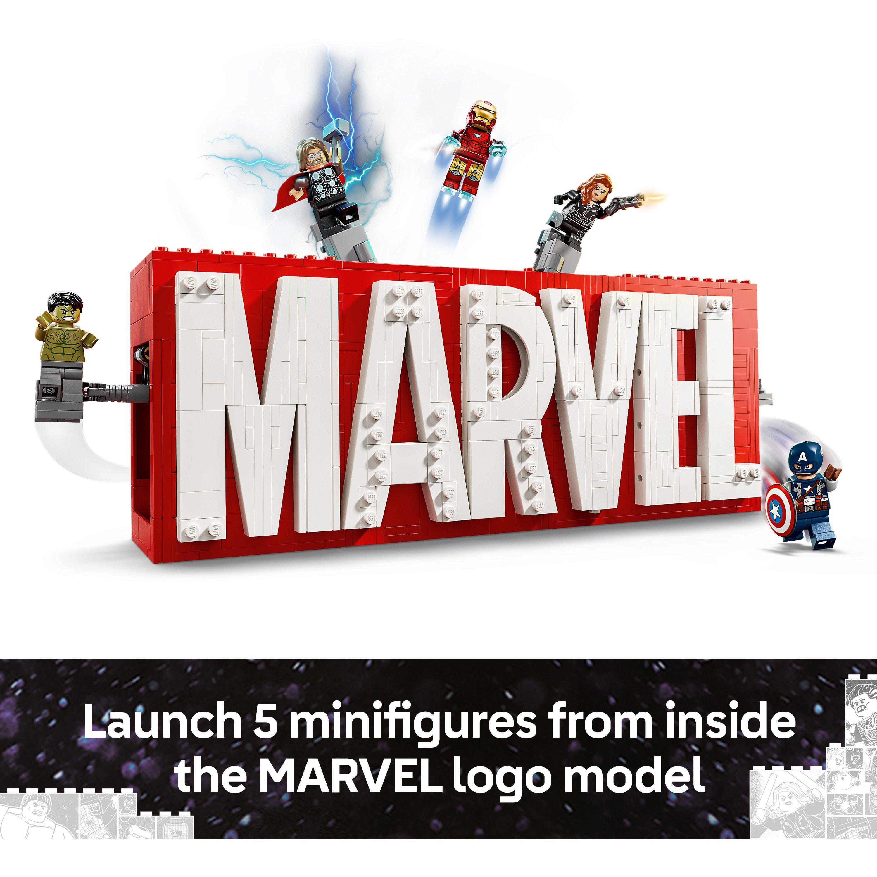 Super Eroi MV - LEGO - Marvel: MARVEL Logo & Minifigures Set 76313 - 4