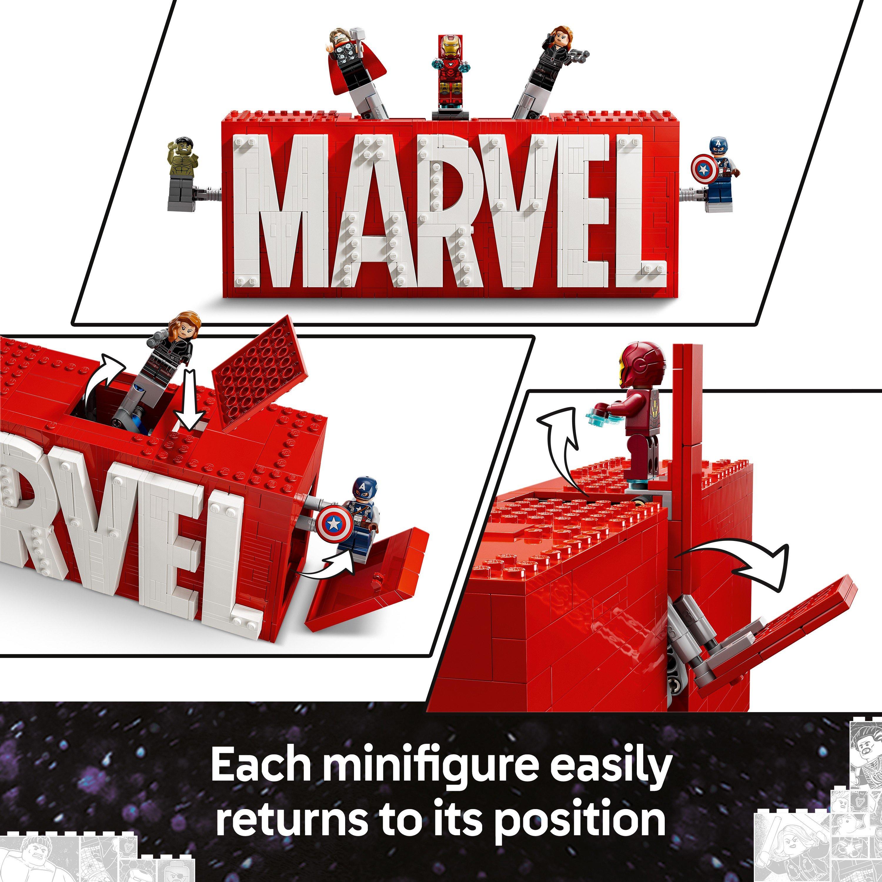 Super Eroi MV - LEGO - Marvel: MARVEL Logo & Minifigures Set 76313 - 6