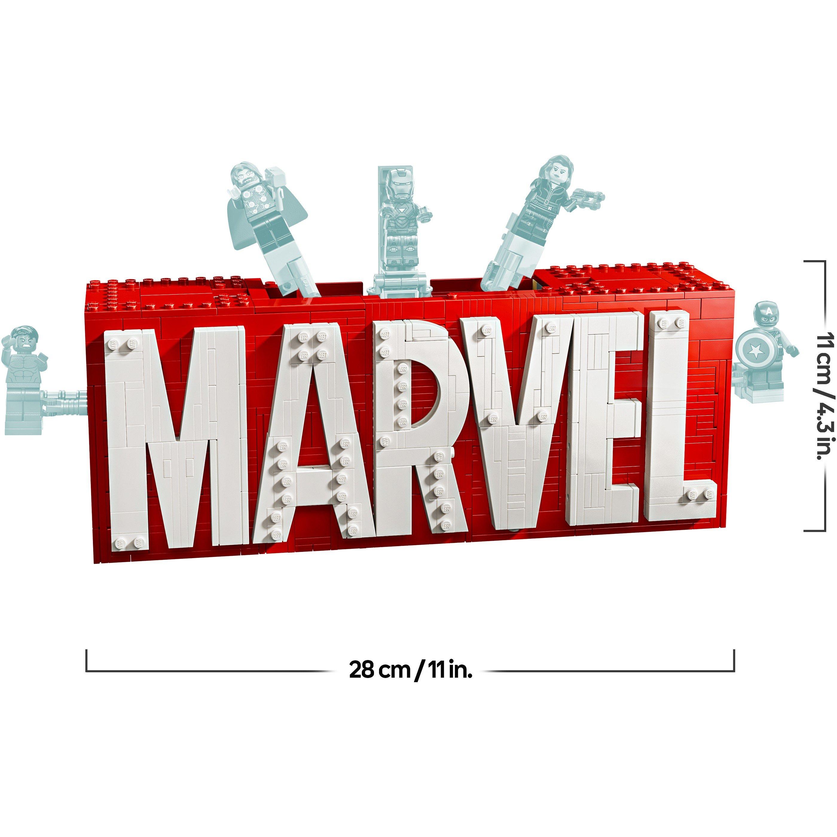 Super Eroi MV - LEGO - Marvel: MARVEL Logo & Minifigures Set 76313 - 8