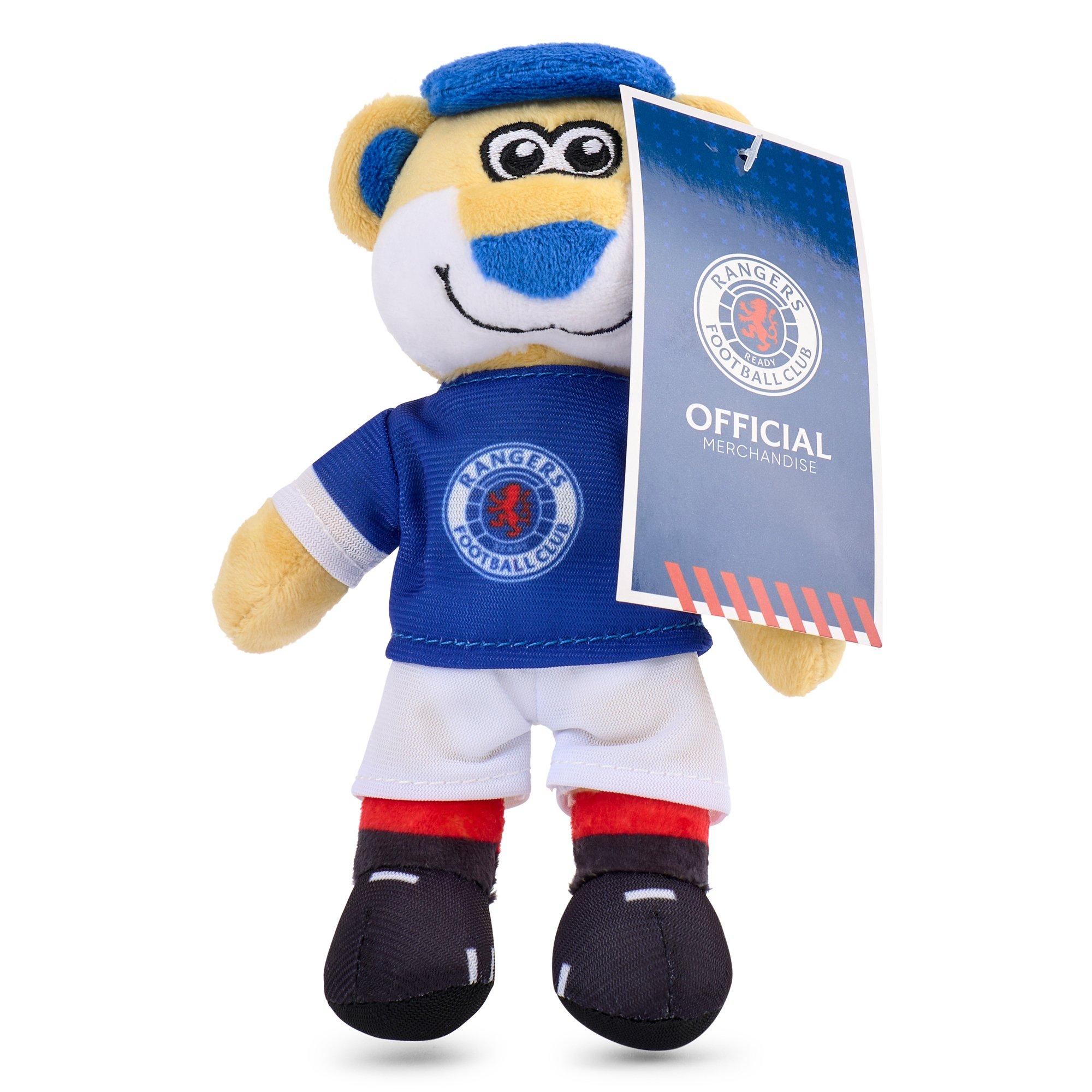 Rangers FC - Team - Rangers Officially Licensed Mascot Broxi Bear Soft Toy - 20 cm - 6