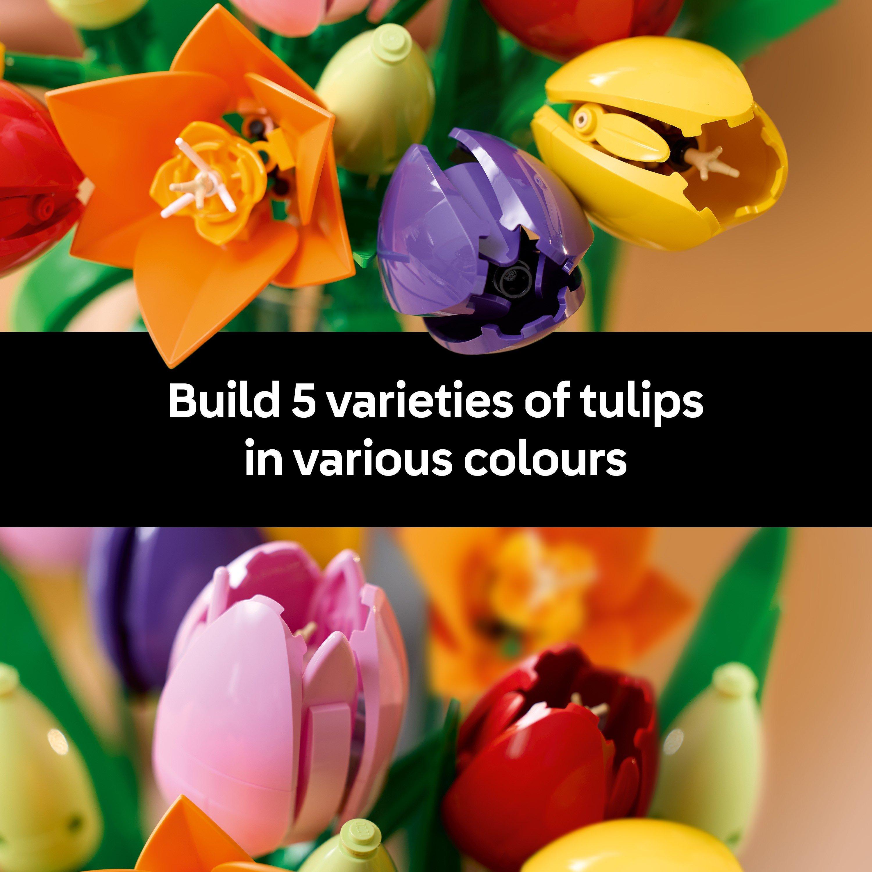 Tulip Bouquet - LEGO - Botanicals Tulip Bouquet - Artificial Flowers Set 11501 - 5