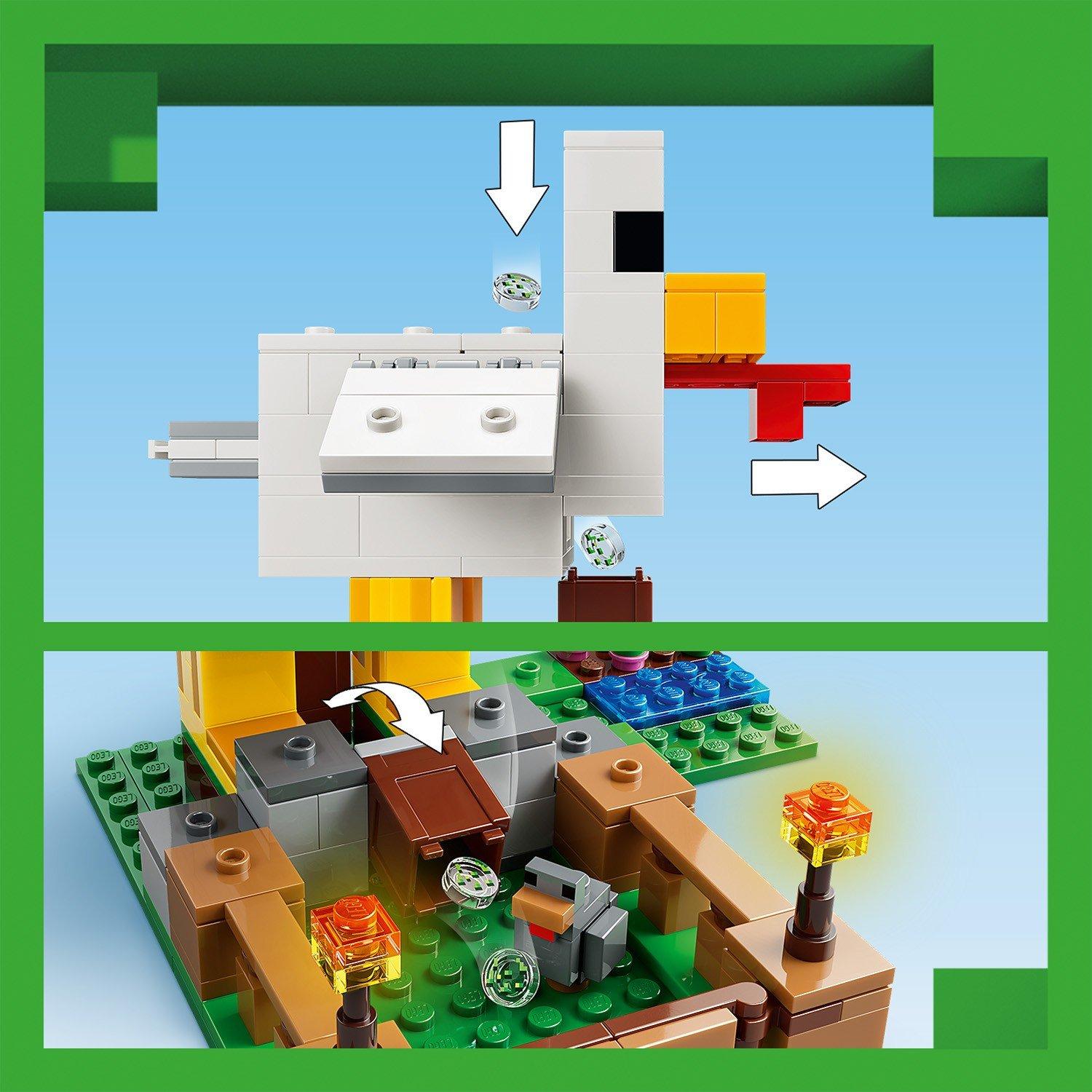 Kippenboerderij - LEGO - Minecraft Chicken Farm Gaming Toy with Figures 21585 - 12