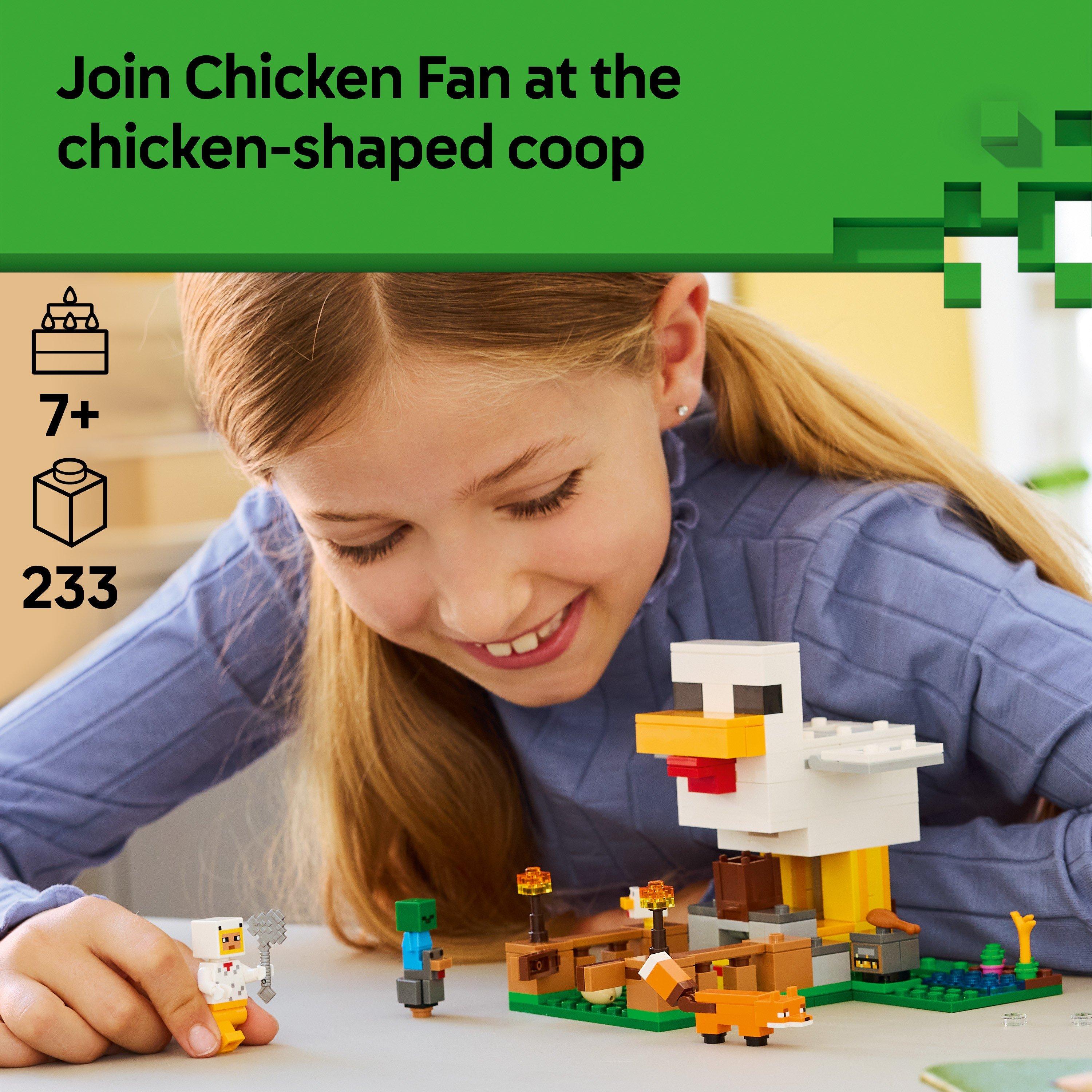 LEGO | Minecraft Chicken Farm Gaming Toy with Figures 21585 | Sports Direct