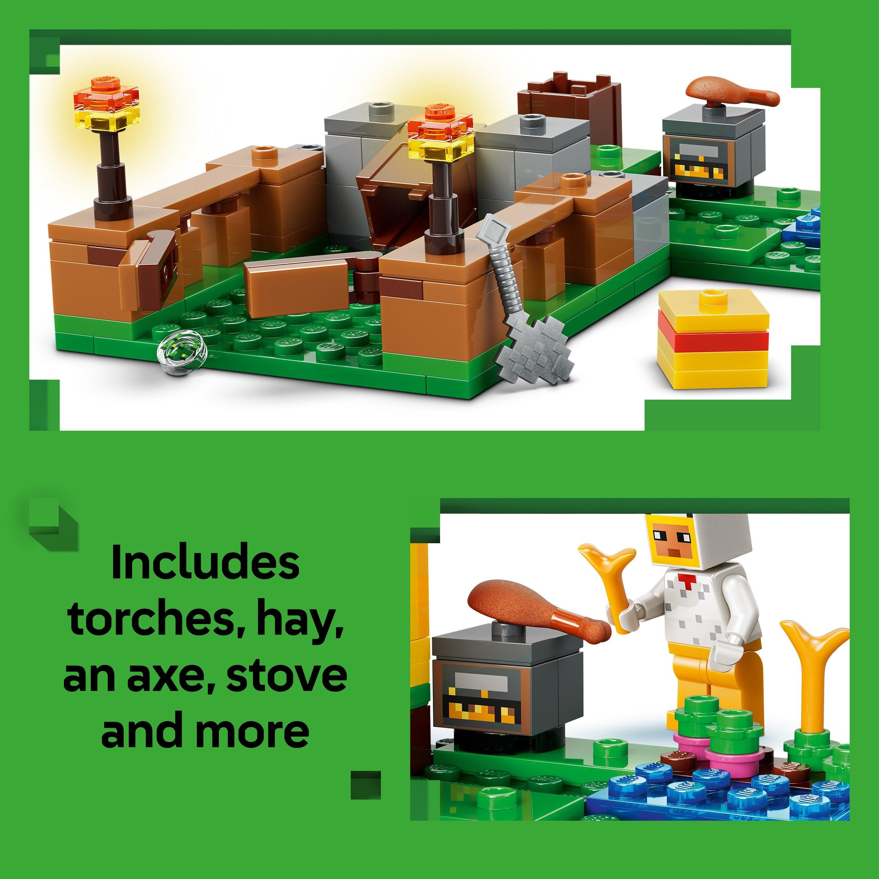 LEGO Minecraft Chicken Farm Gaming Toy with Figures 21585 | FRASERS