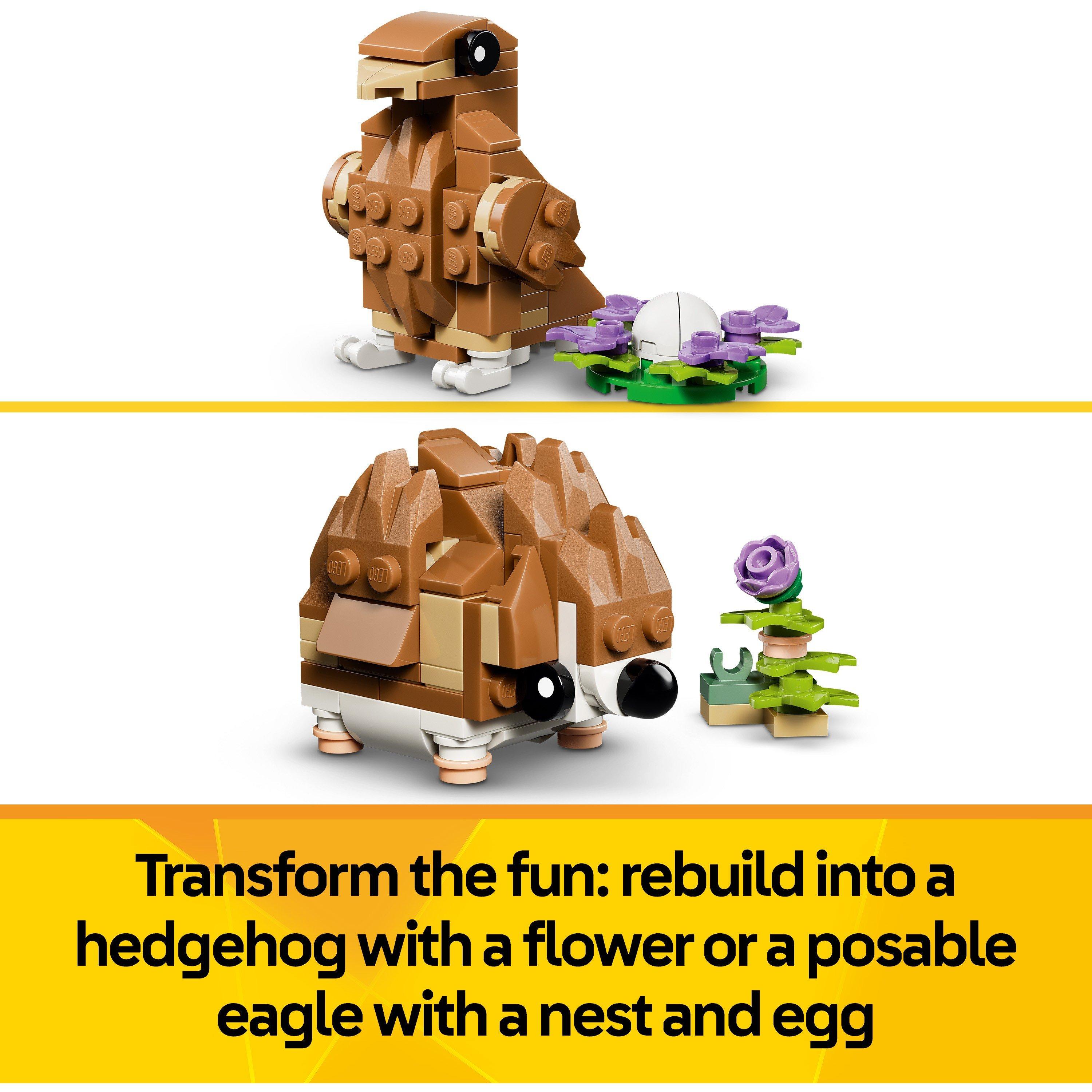 Hamster - LEGO - Creator 3in1 Cute Hamster with a Flower Toy 31376 - 6
