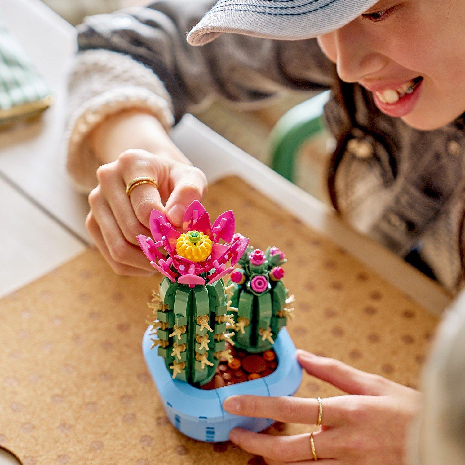 Flower Cactus - LEGO - Botanicals Flowering Cactus - Artificial Plants 11509 - 12