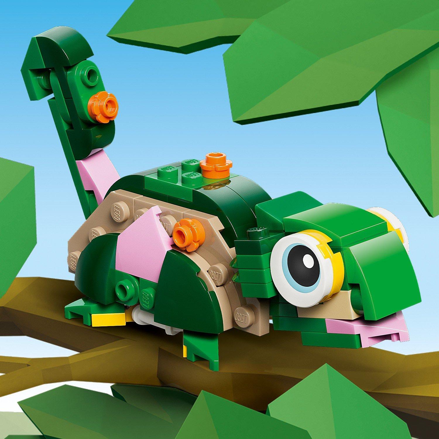 Turtle - LEGO - Creator 3in1 Turtle with a Water Lily Flower Toy 31377 - 11