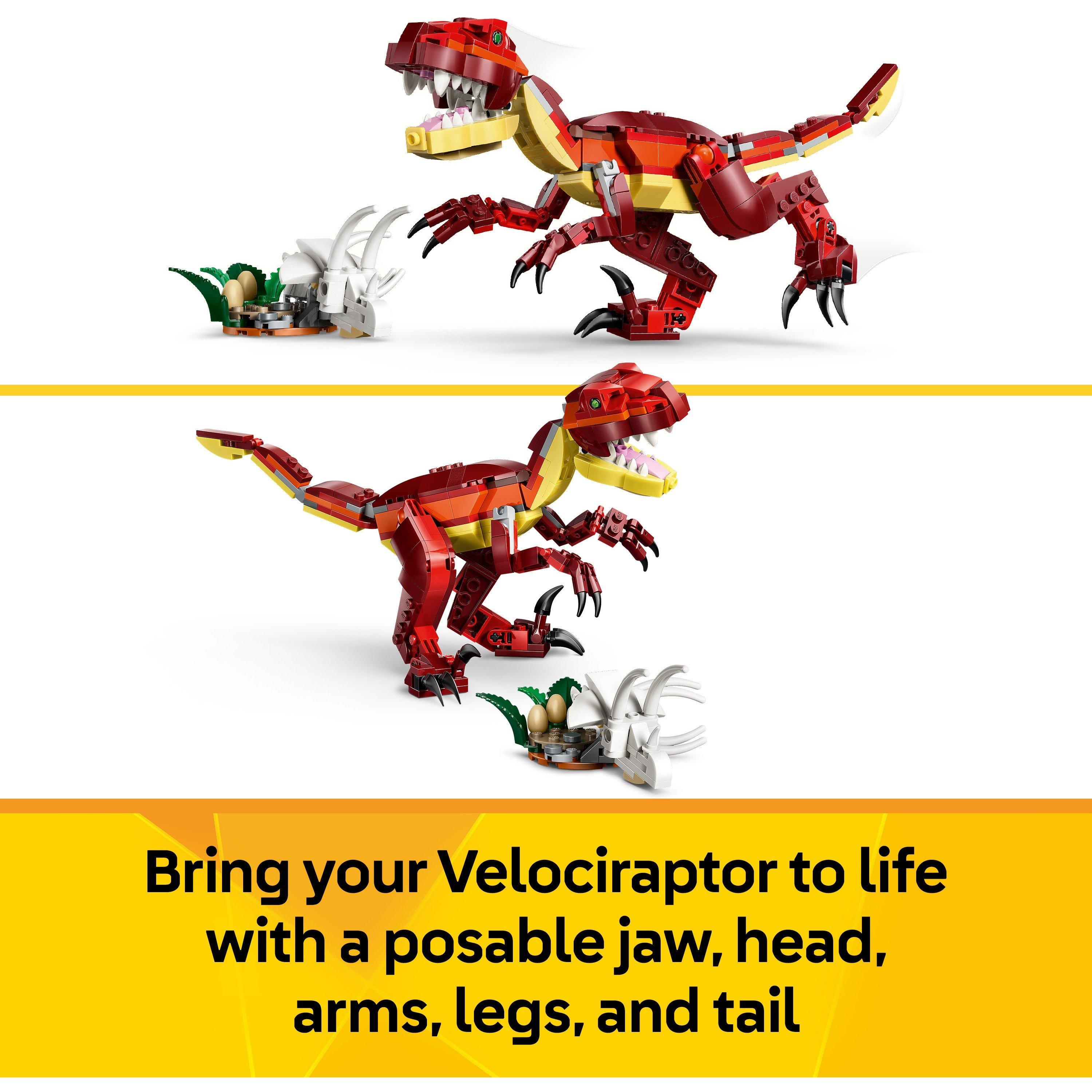 Dinosaur - LEGO - Creator 3in1 Fierce Dinosaur Figure Building Toy 31379 - 5