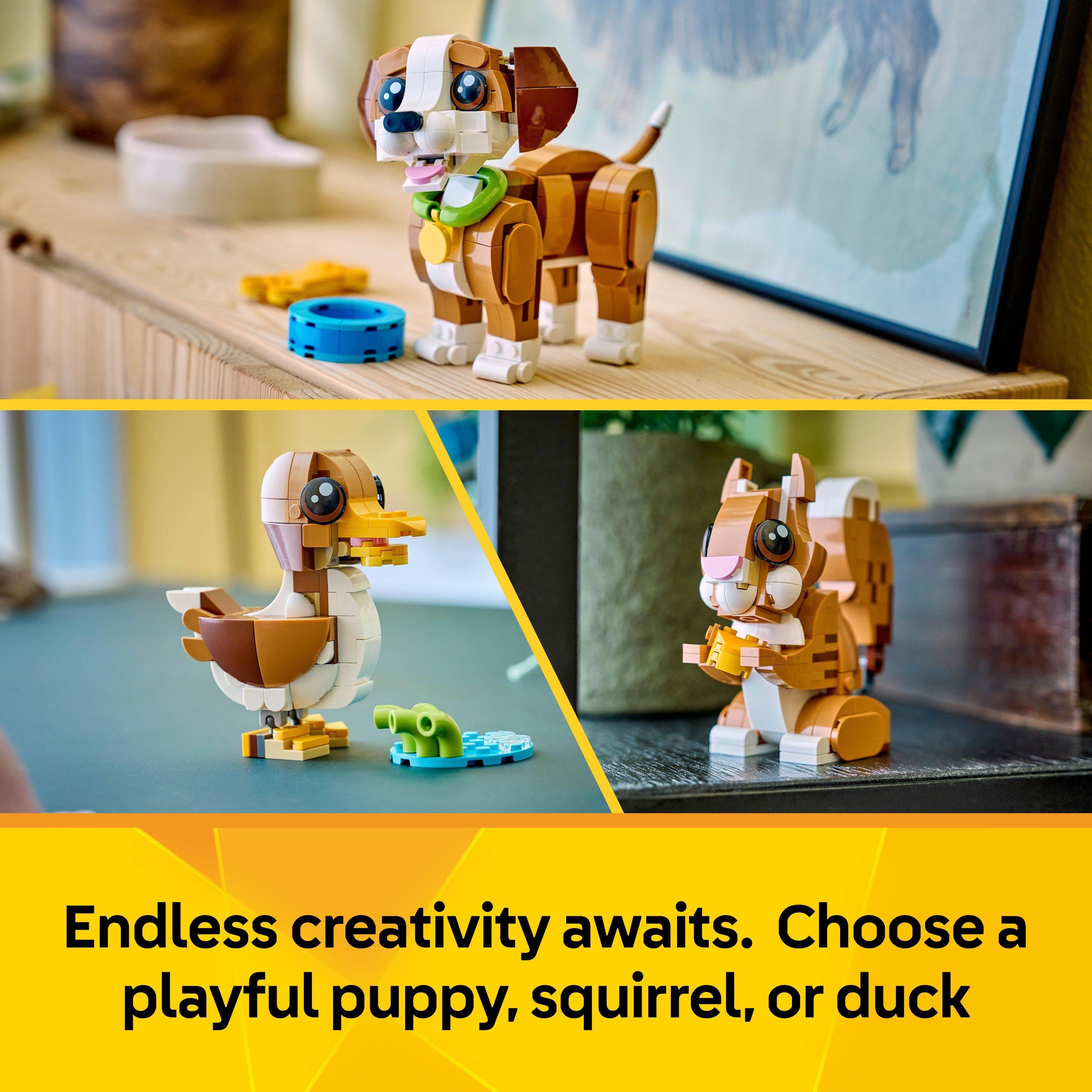 Puppy Dog - LEGO - Creator 3in1 Cute Animals: Playful Puppy Dog Toy 31382 - 4
