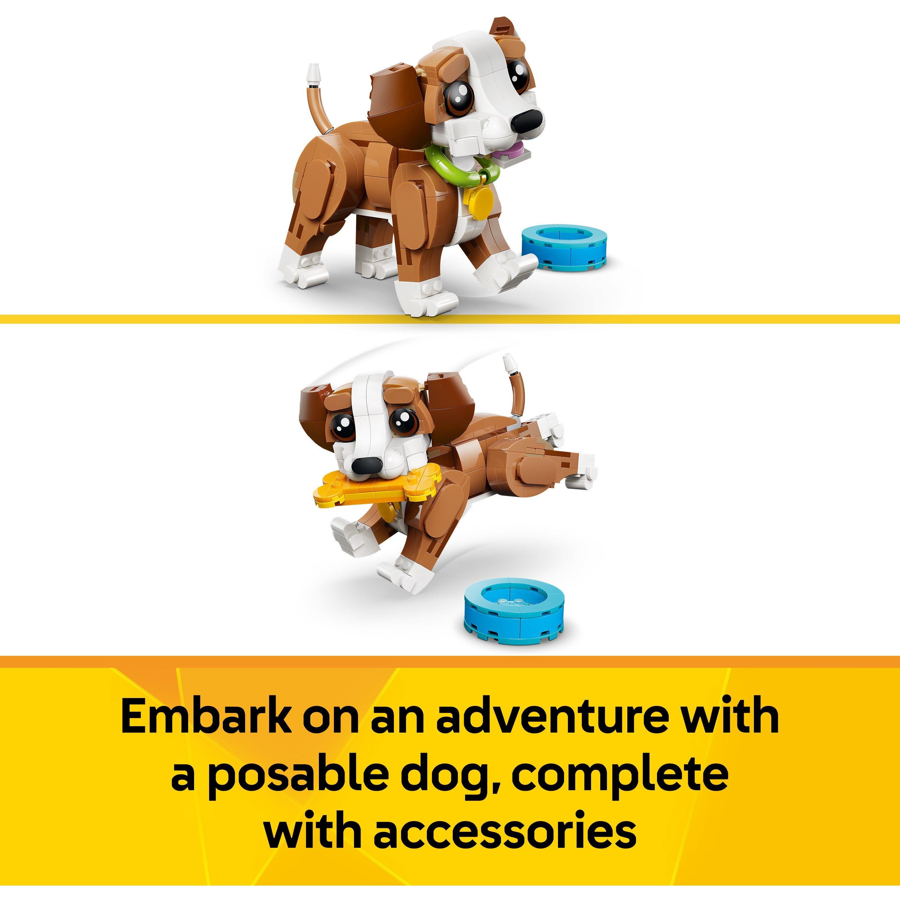 Puppy Dog - LEGO - Creator 3in1 Cute Animals: Playful Puppy Dog Toy 31382 - 5