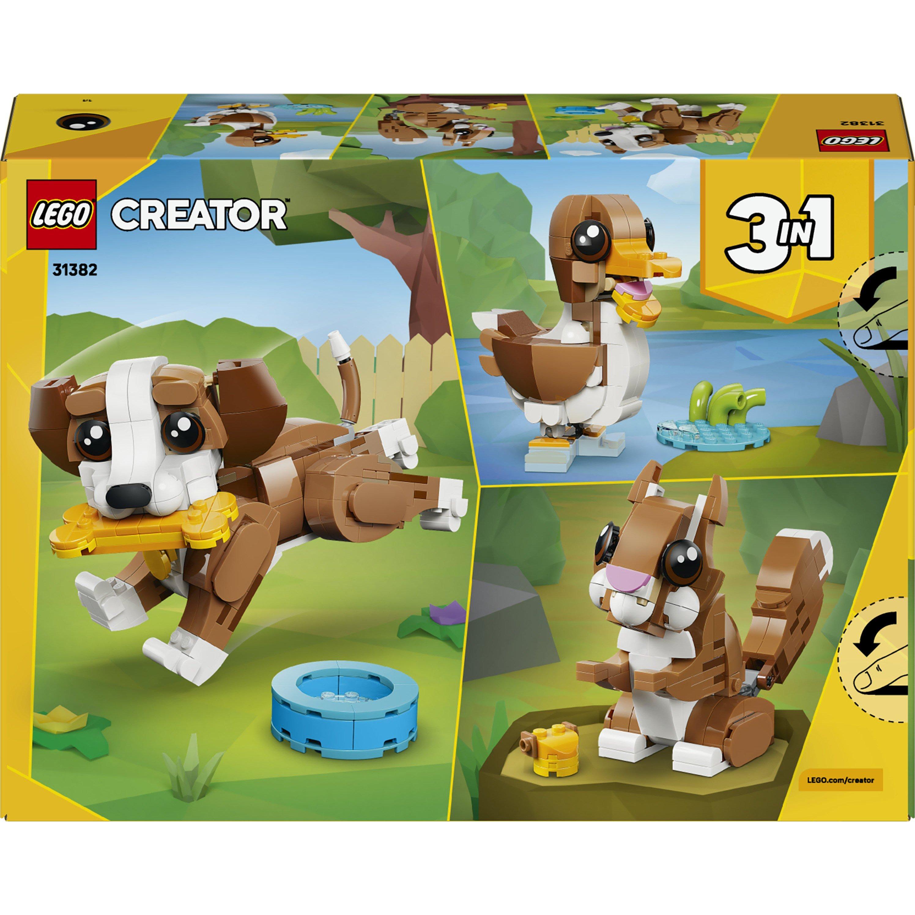 Puppy Dog - LEGO - Creator 3in1 Cute Animals: Playful Puppy Dog Toy 31382 - 10