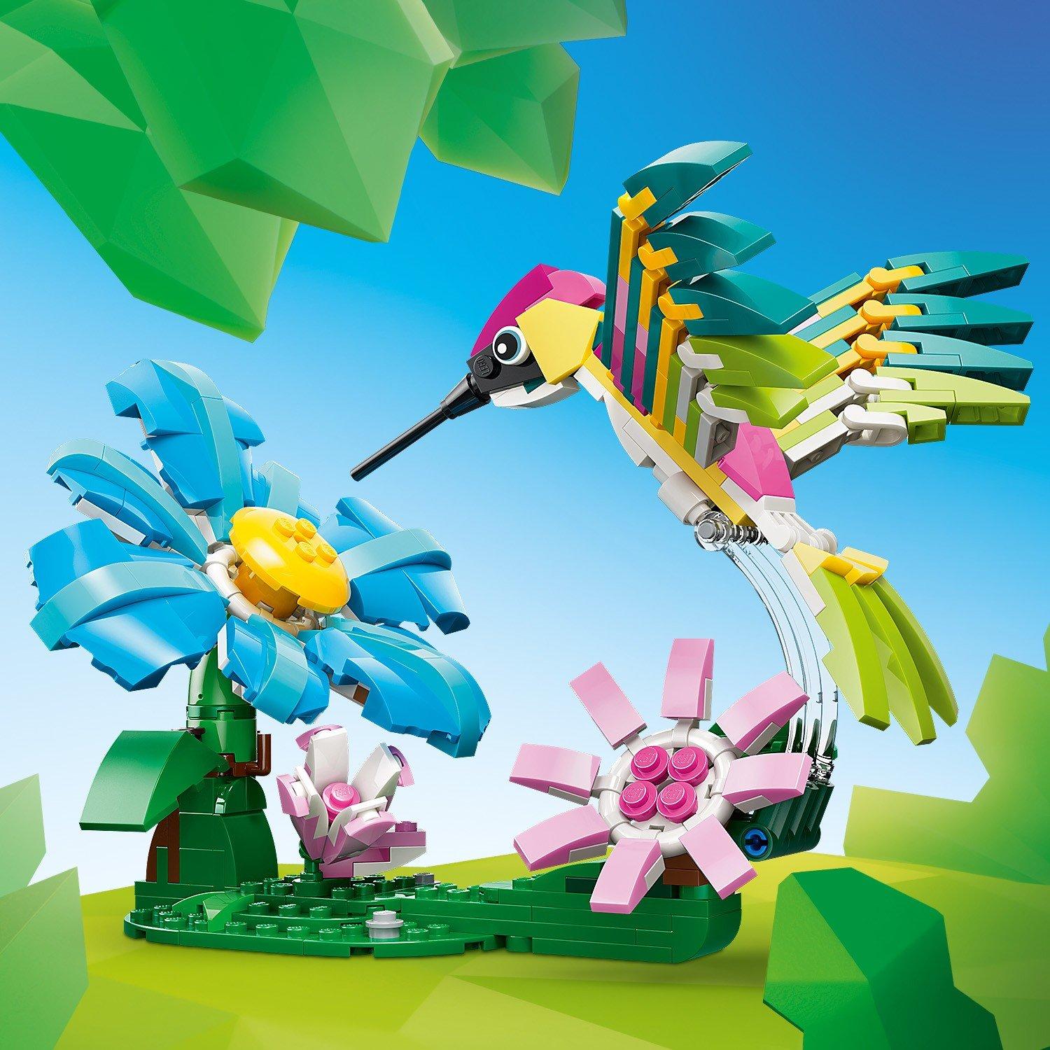 Hummingbird - LEGO - Creator 3in1 Wild Animals: Colourful Hummingbird 31384 - 11