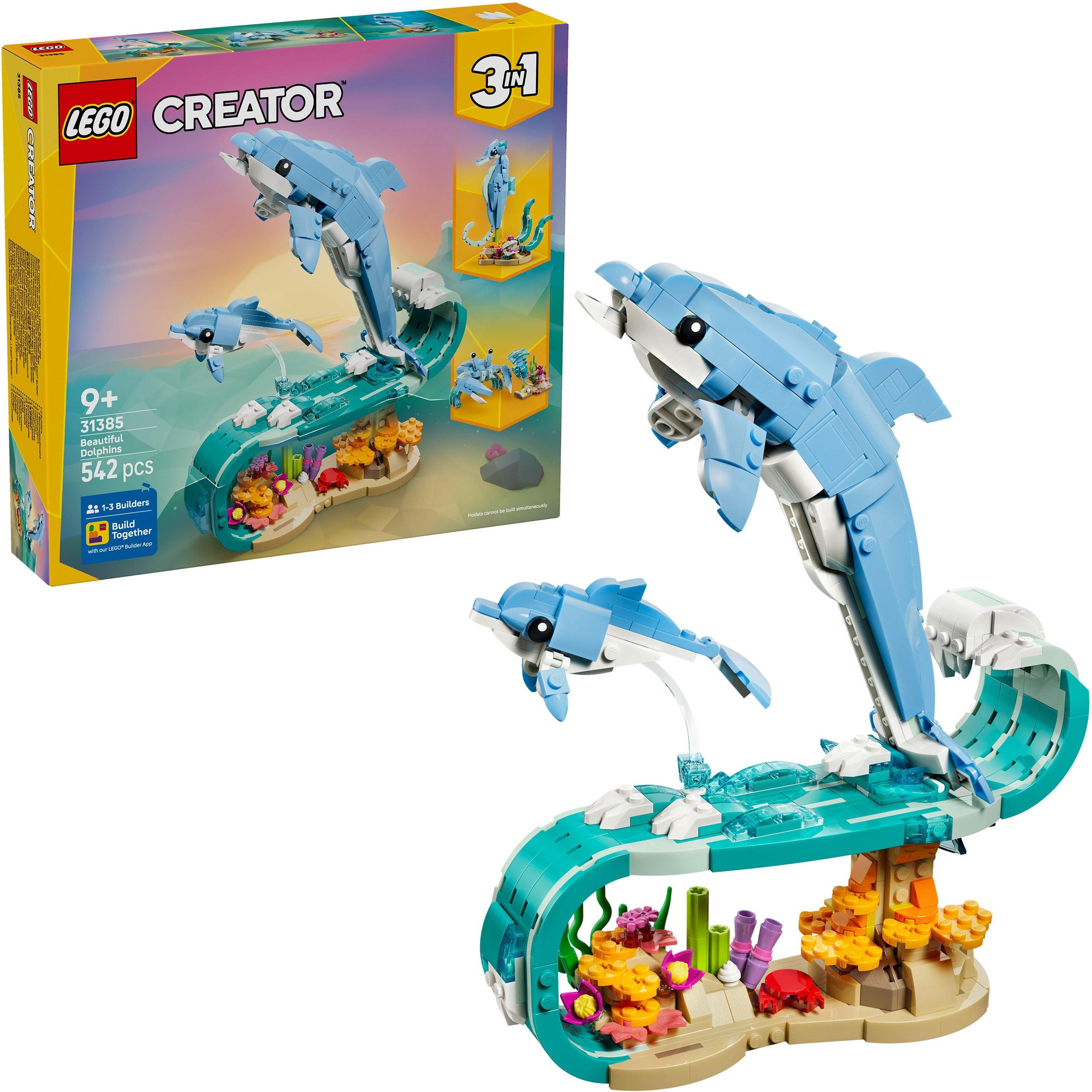 Lego  Creator 3In1 Sea Animals: Beautiful Toy 31385 Dolphins