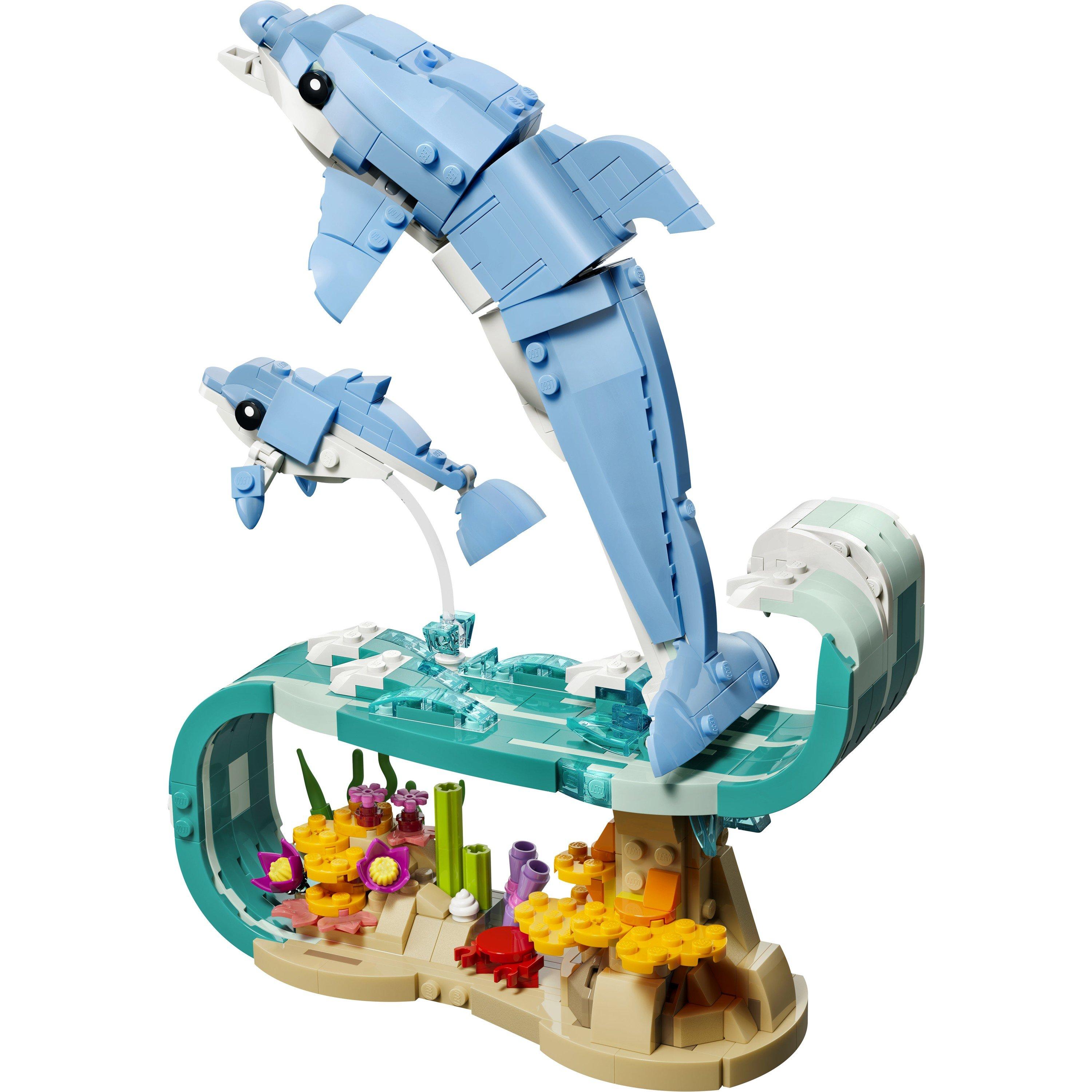 Delfini - LEGO - Creator 3in1 Sea Animals: Beautiful Dolphins Toy 31385 - 15