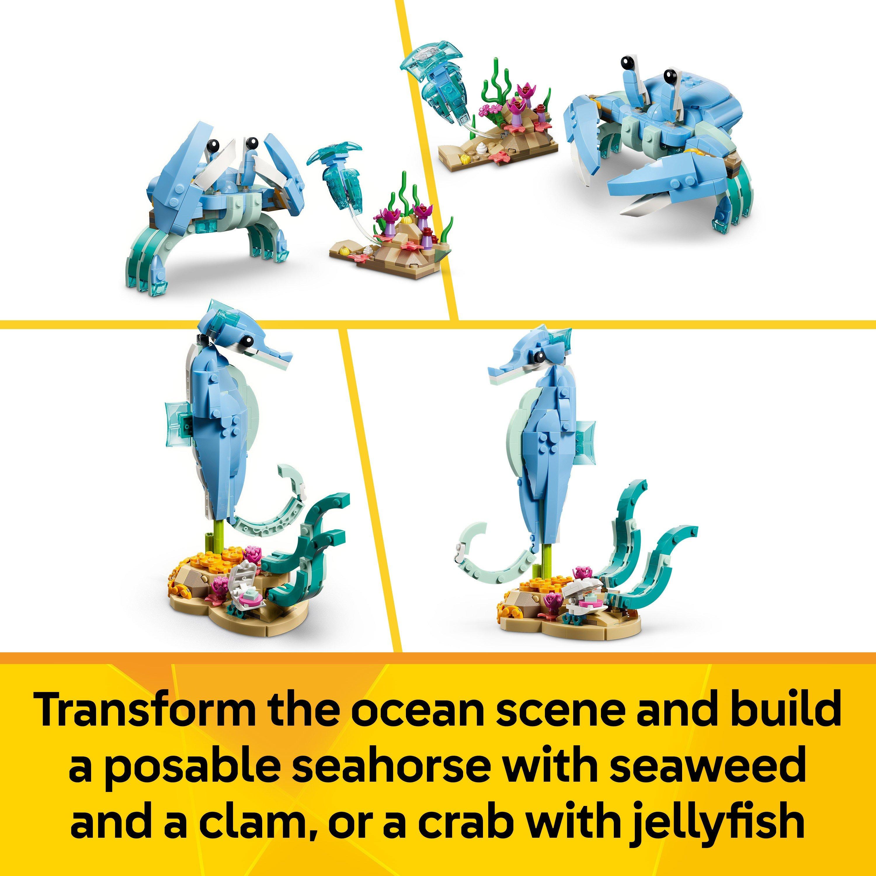 Delfini - LEGO - Creator 3in1 Sea Animals: Beautiful Dolphins Toy 31385 - 6