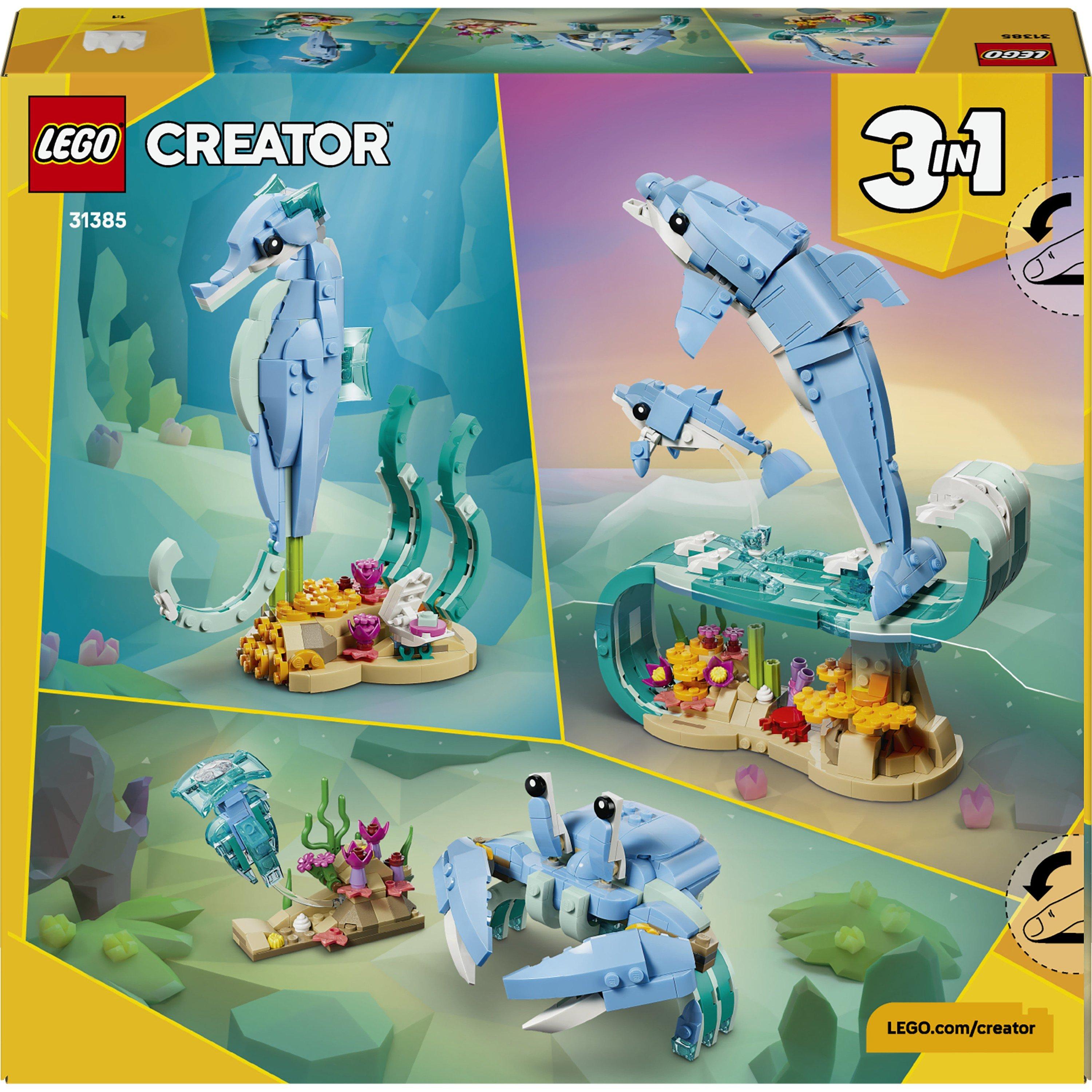 Delfini - LEGO - Creator 3in1 Sea Animals: Beautiful Dolphins Toy 31385 - 10