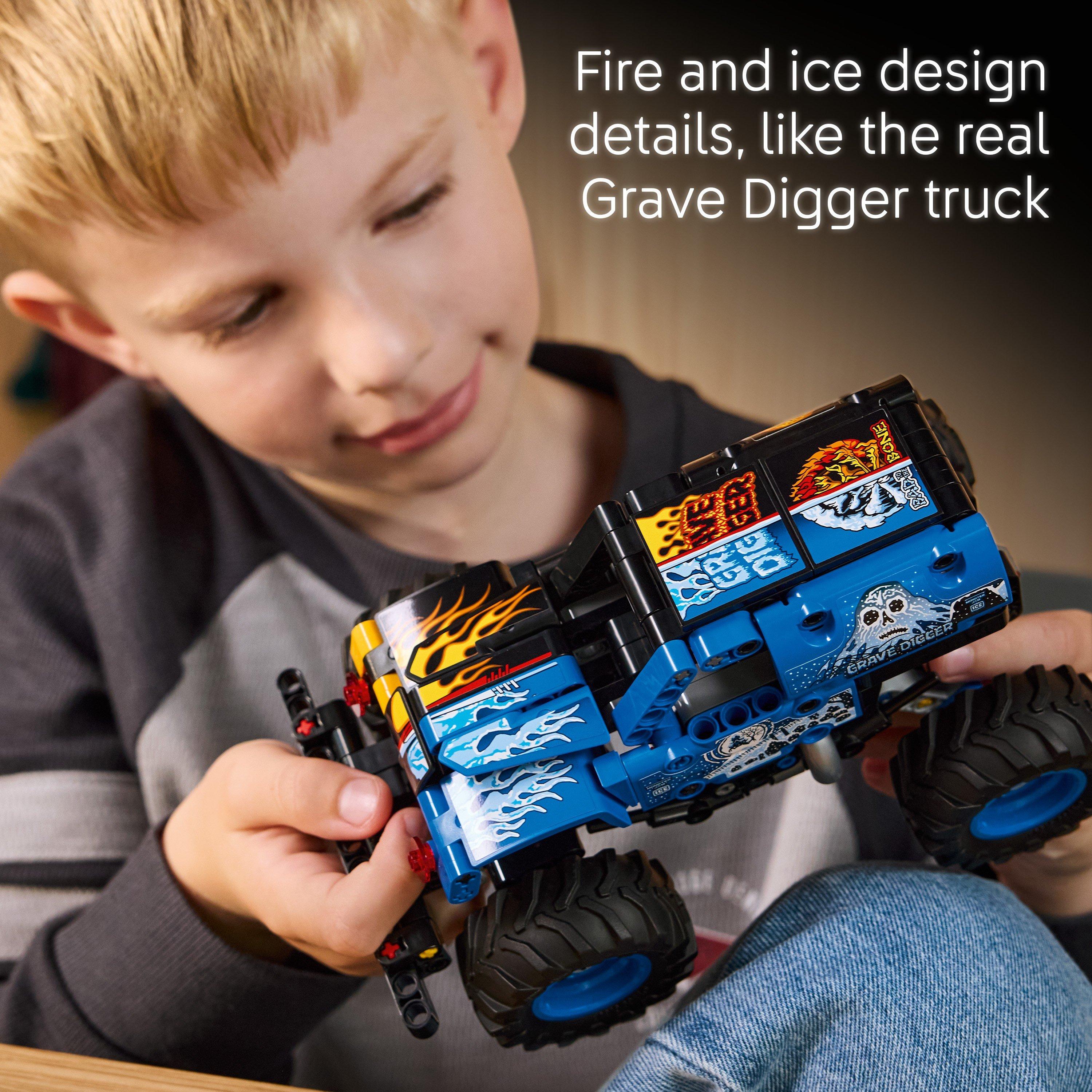 Grave Digger - LEGO - Technic Monster Jam Grave Digger Fire and Ice 42219 - 6