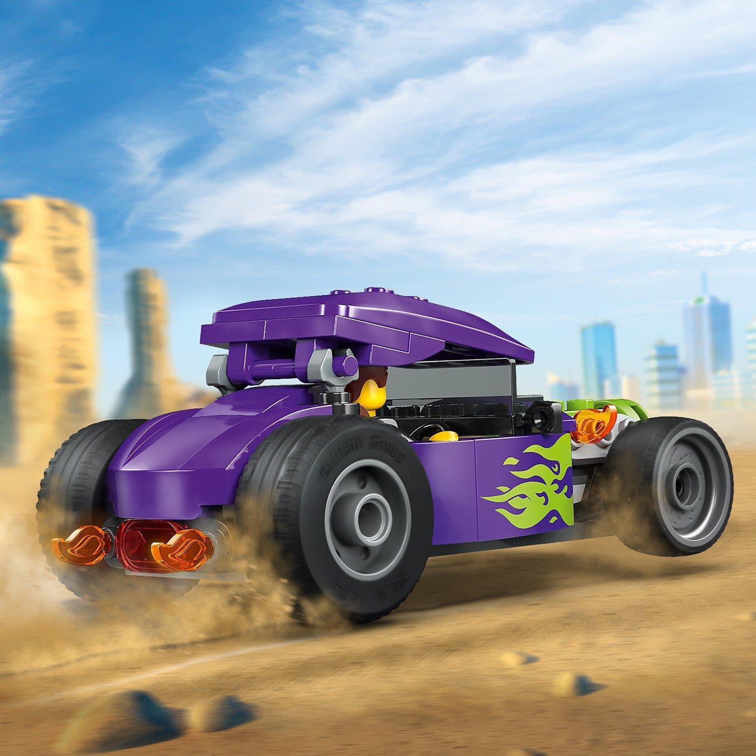 Hot Rod - LEGO - City Hot Rod Race Car Toy - Model Kit for Kids 60485 - 11