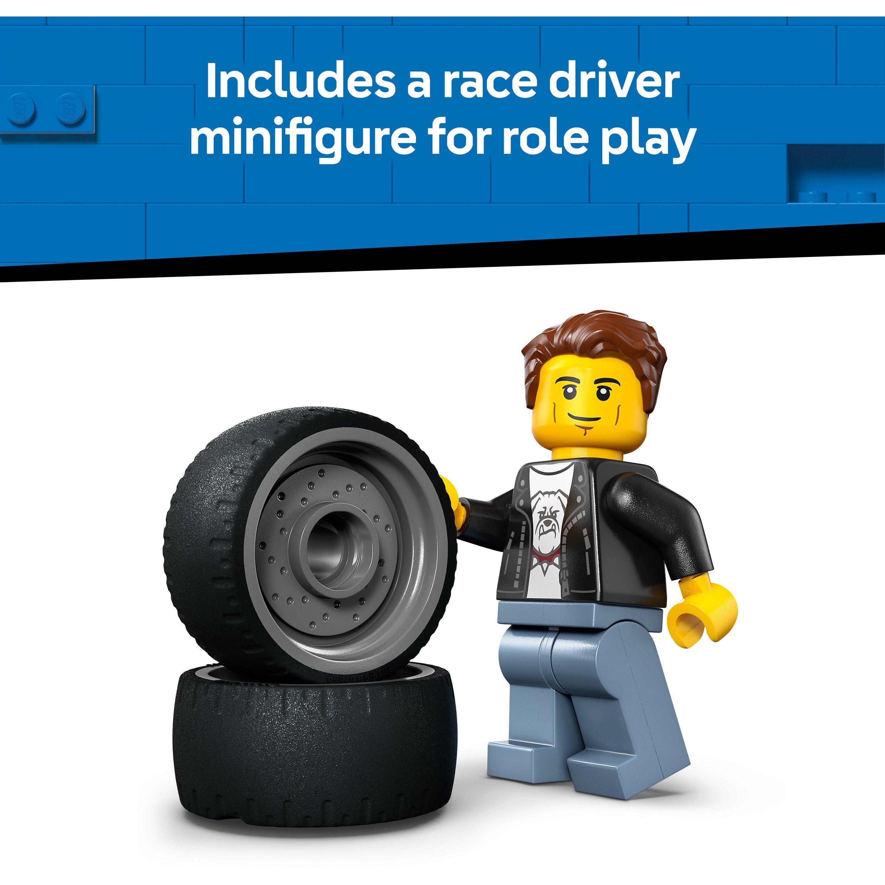 Hot Rod - LEGO - City Hot Rod Race Car Toy - Model Kit for Kids 60485 - 6