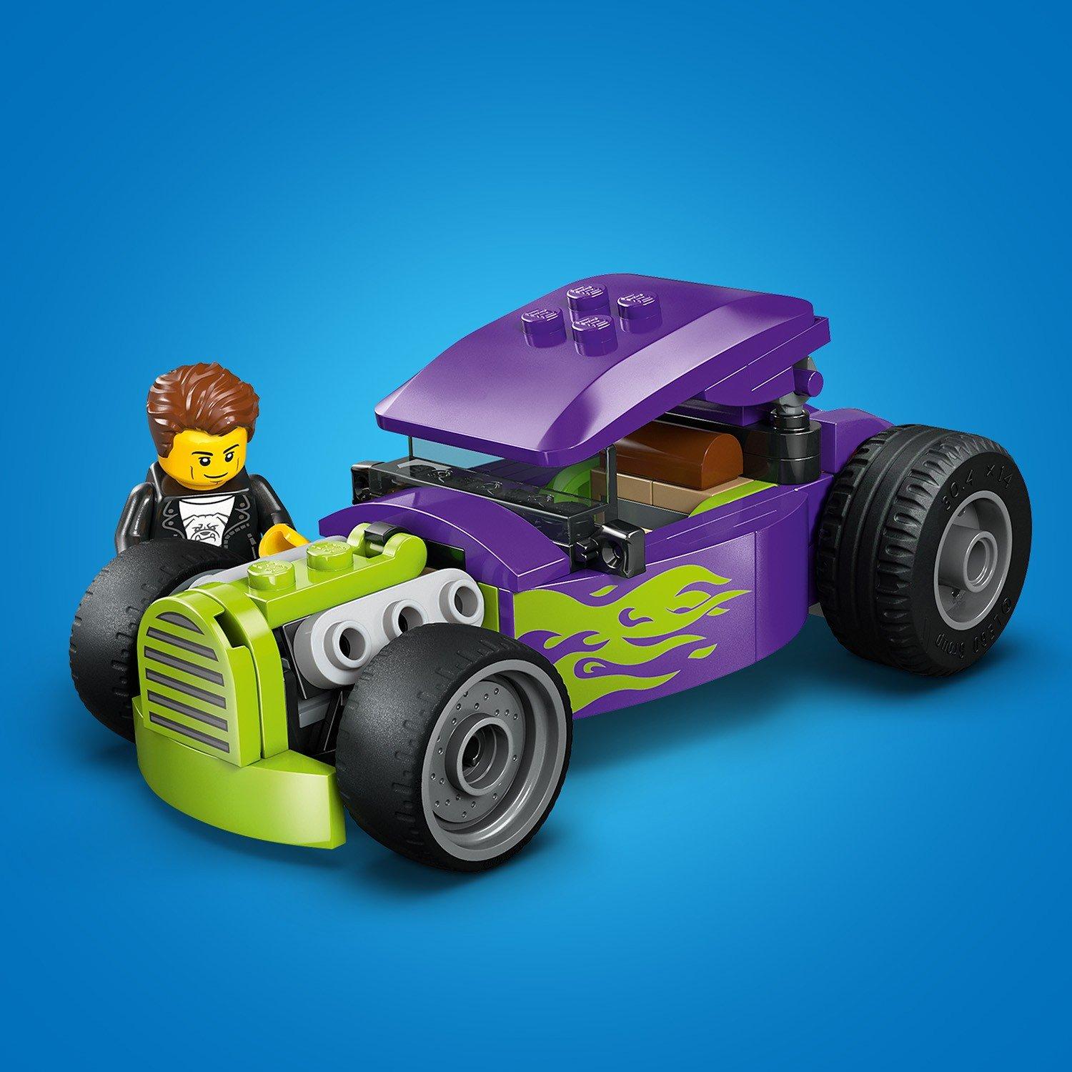 Hot Rod - LEGO - City Hot Rod Race Car Toy - Model Kit for Kids 60485 - 10