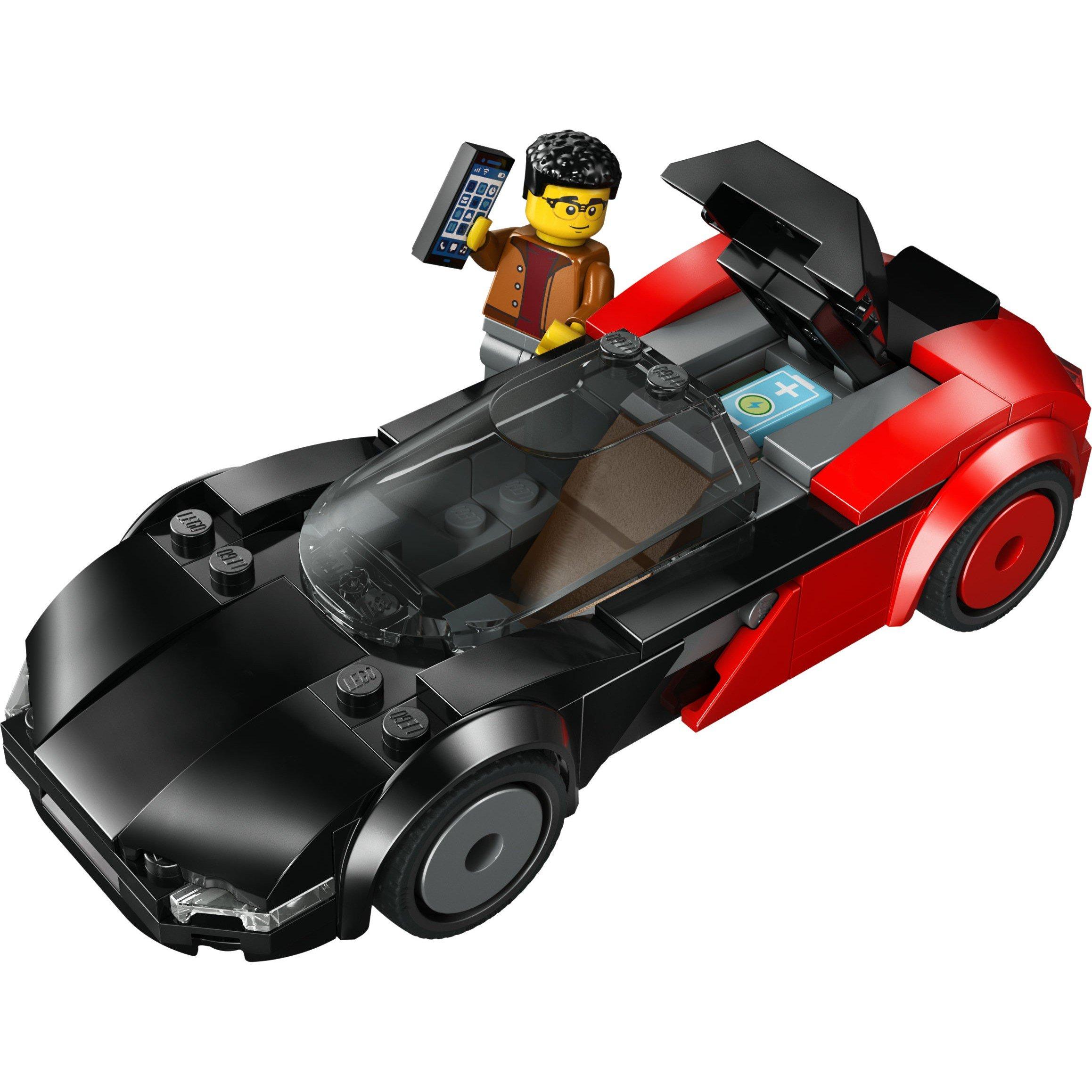 EV Supercar - LEGO - City EV Supercar Toy - Car Model with Minifigure 60486 - 14