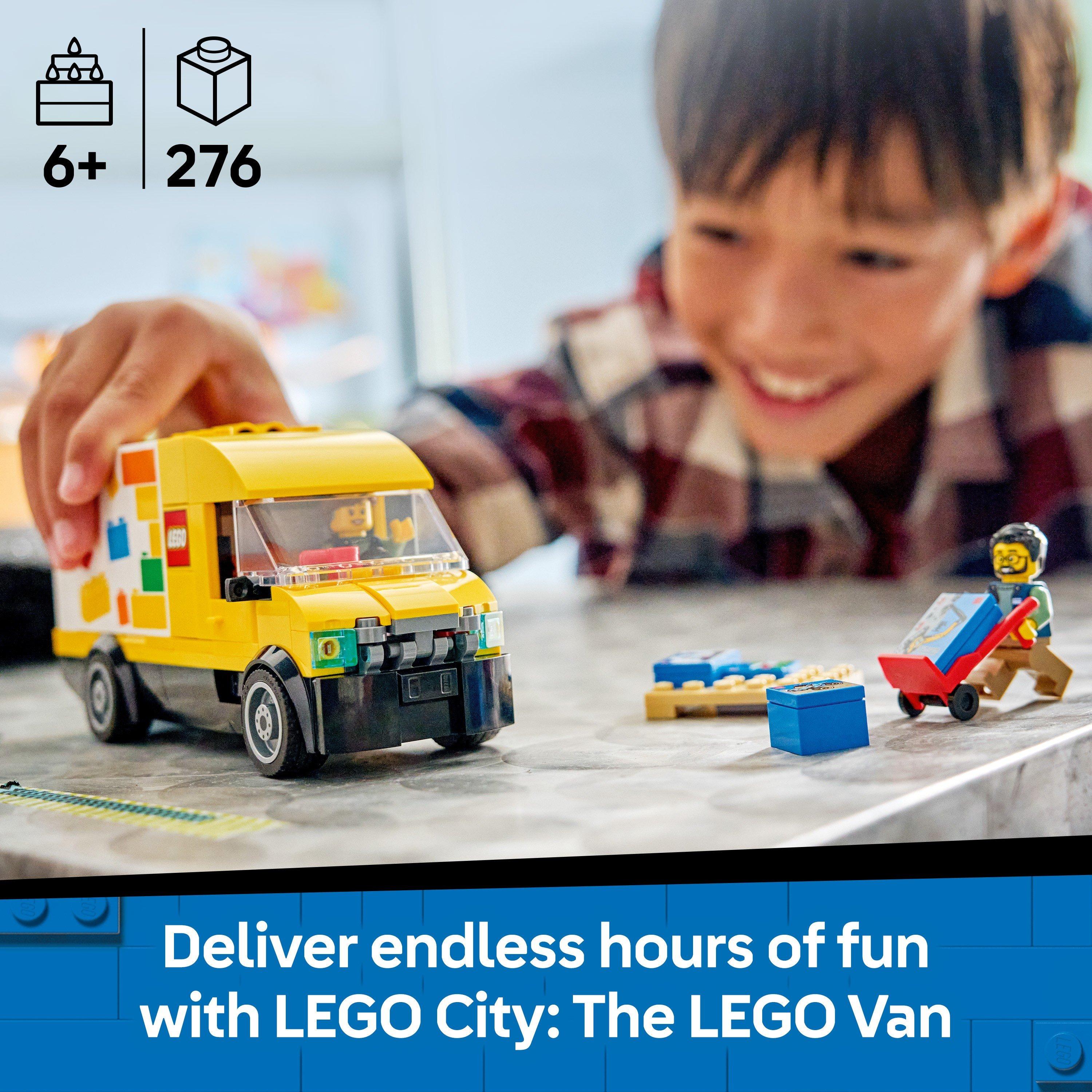 LEGO City: The LEGO Van Building Toy with Minifigures 60500 | Sports Direct