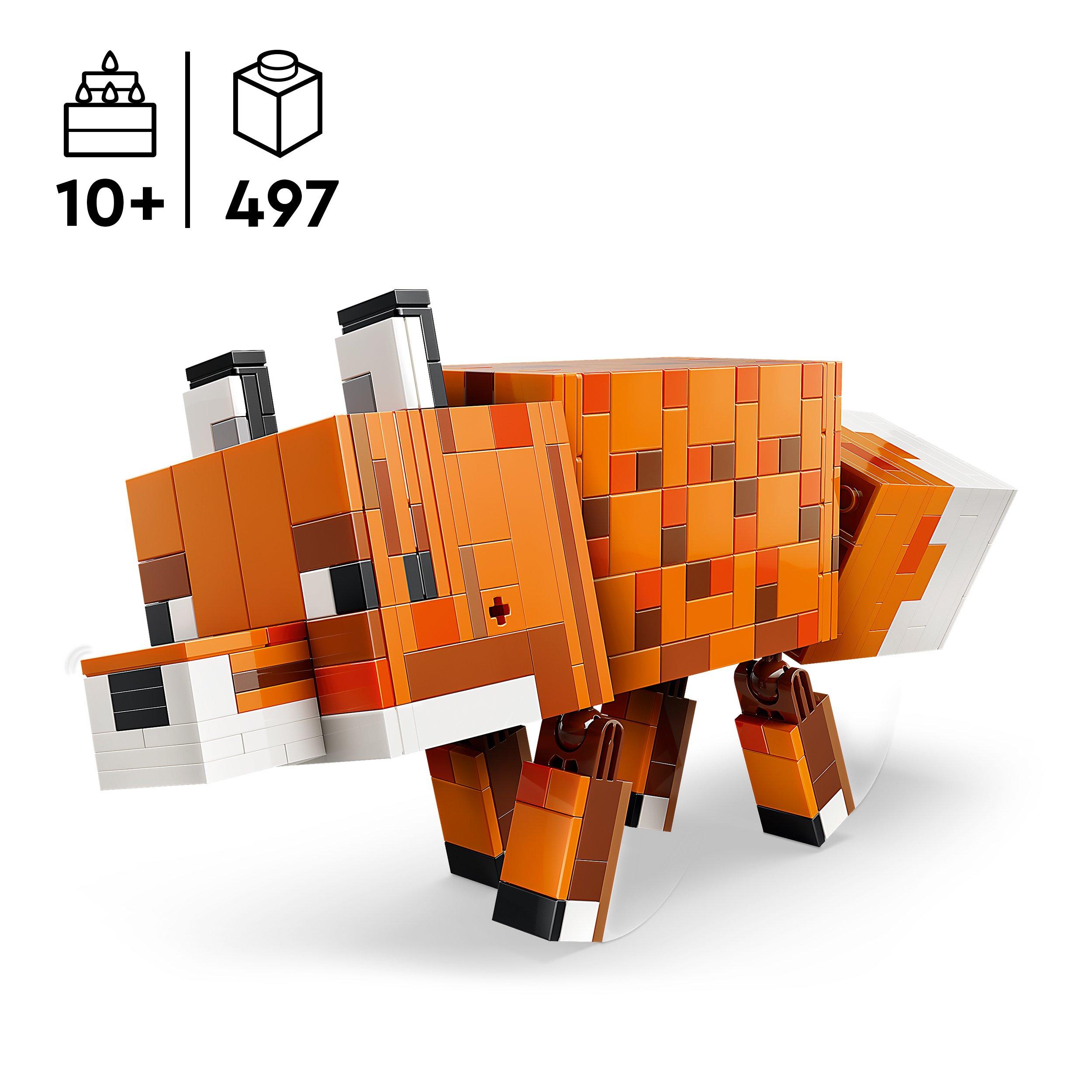 The Fox - LEGO - Minecraft The Fox Toy - Gaming Decor Gift 21588 - 2