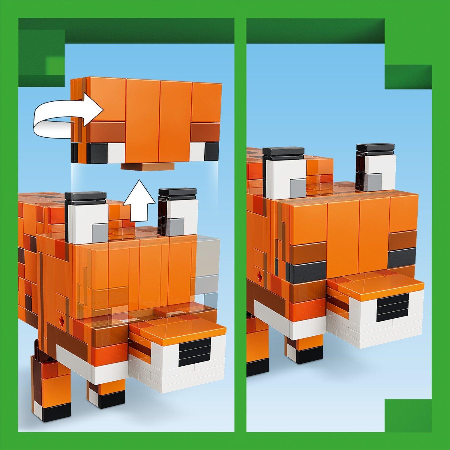 The Fox - LEGO - Minecraft The Fox Toy - Gaming Decor Gift 21588 - 11
