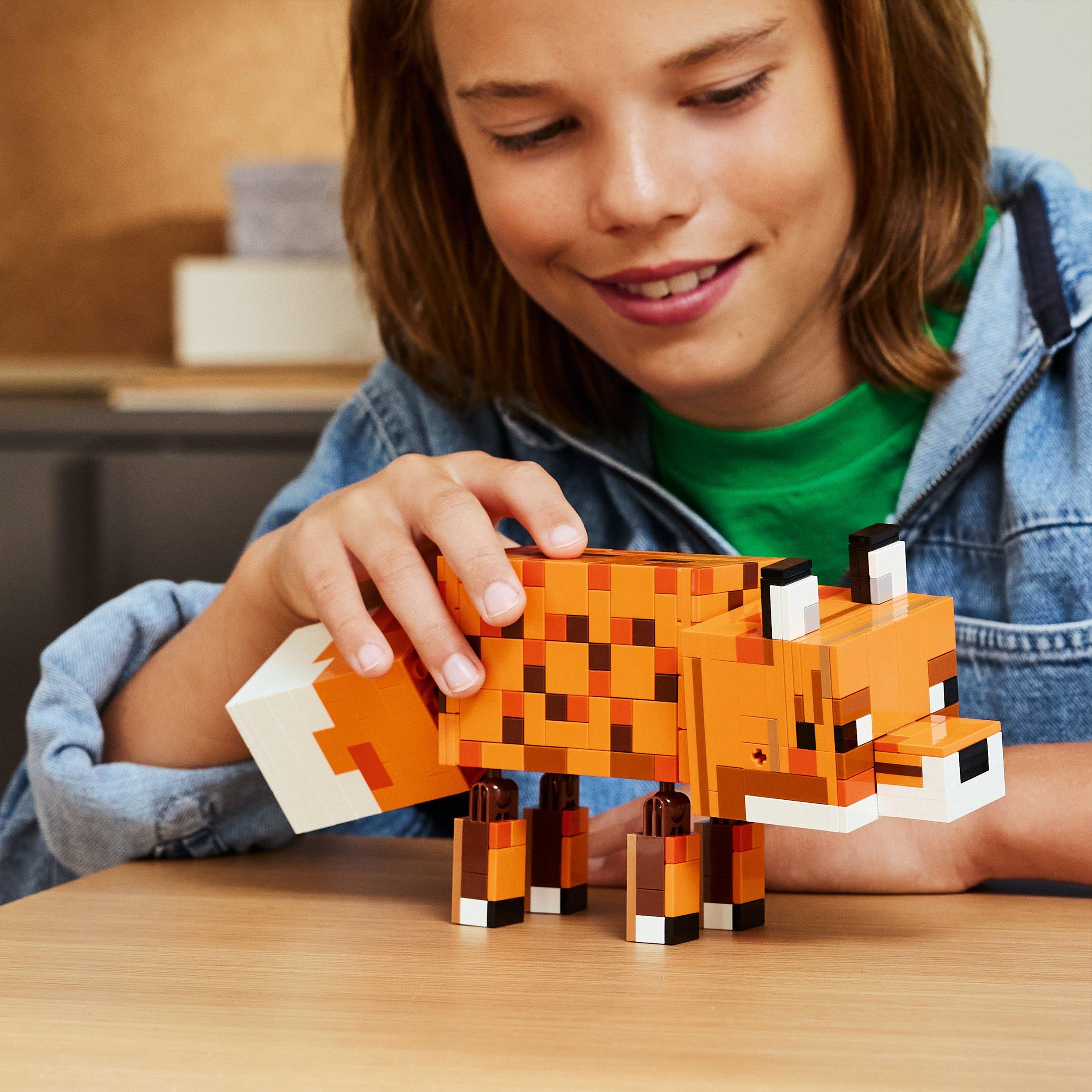 The Fox - LEGO - Minecraft The Fox Toy - Gaming Decor Gift 21588 - 3
