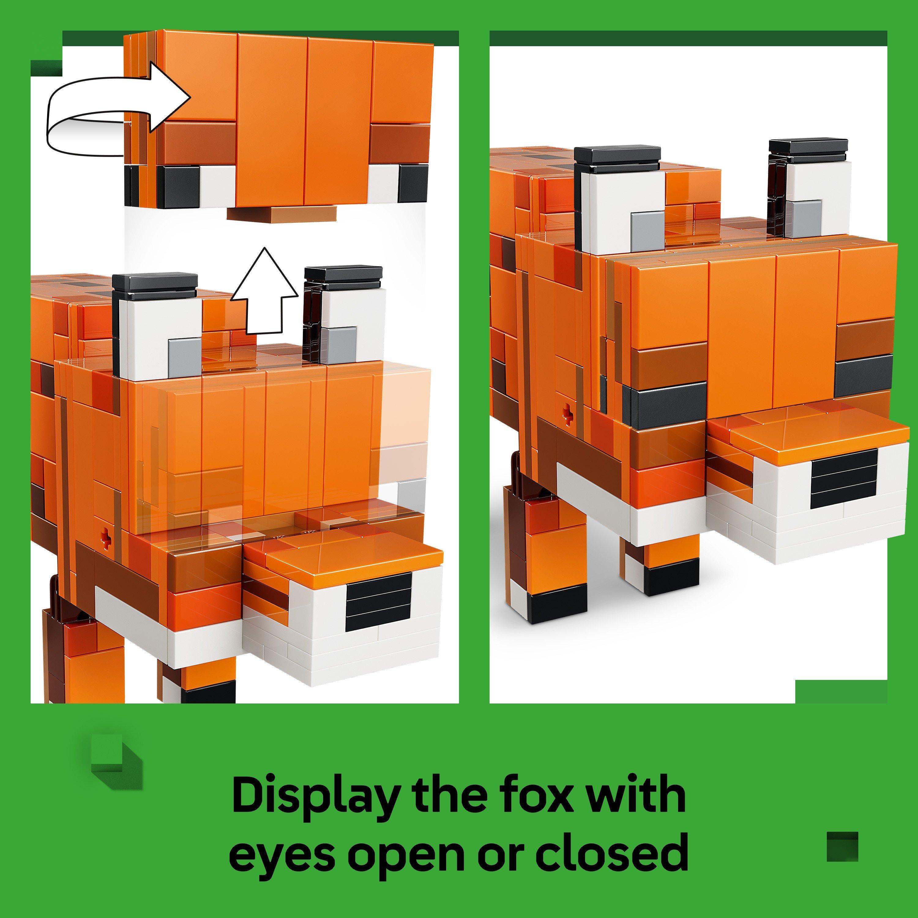The Fox - LEGO - Minecraft The Fox Toy - Gaming Decor Gift 21588 - 4