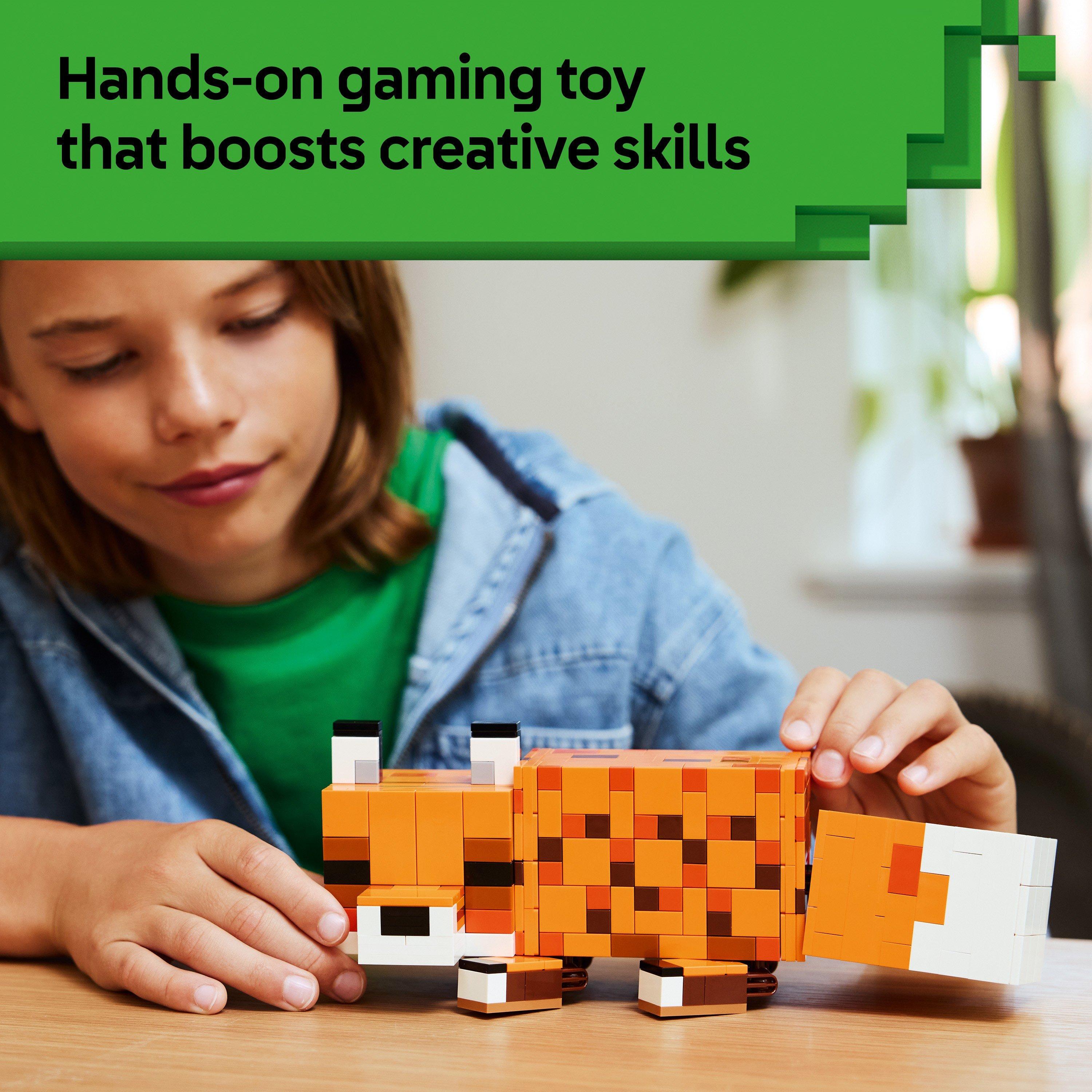The Fox - LEGO - Minecraft The Fox Toy - Gaming Decor Gift 21588 - 5