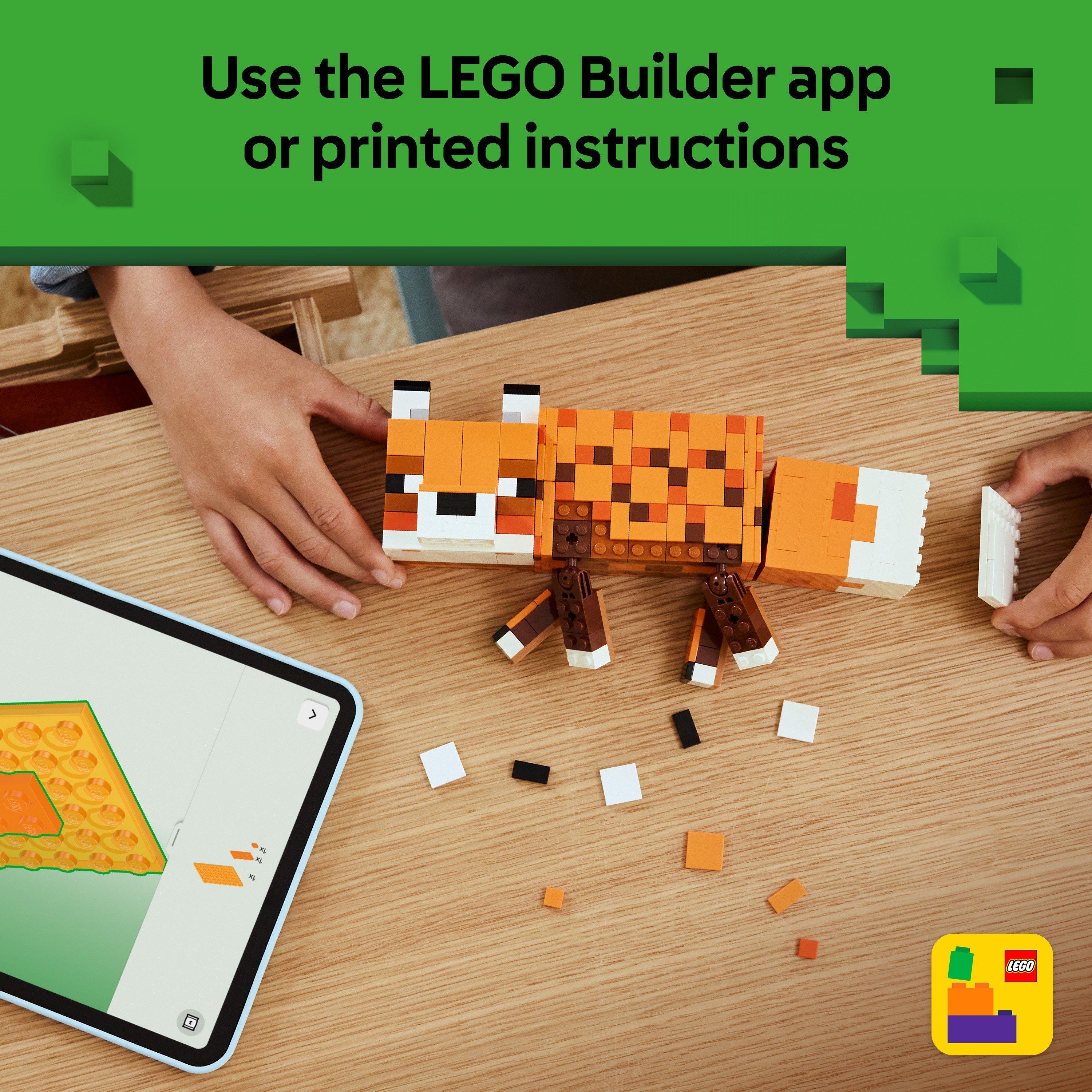The Fox - LEGO - Minecraft The Fox Toy - Gaming Decor Gift 21588 - 7