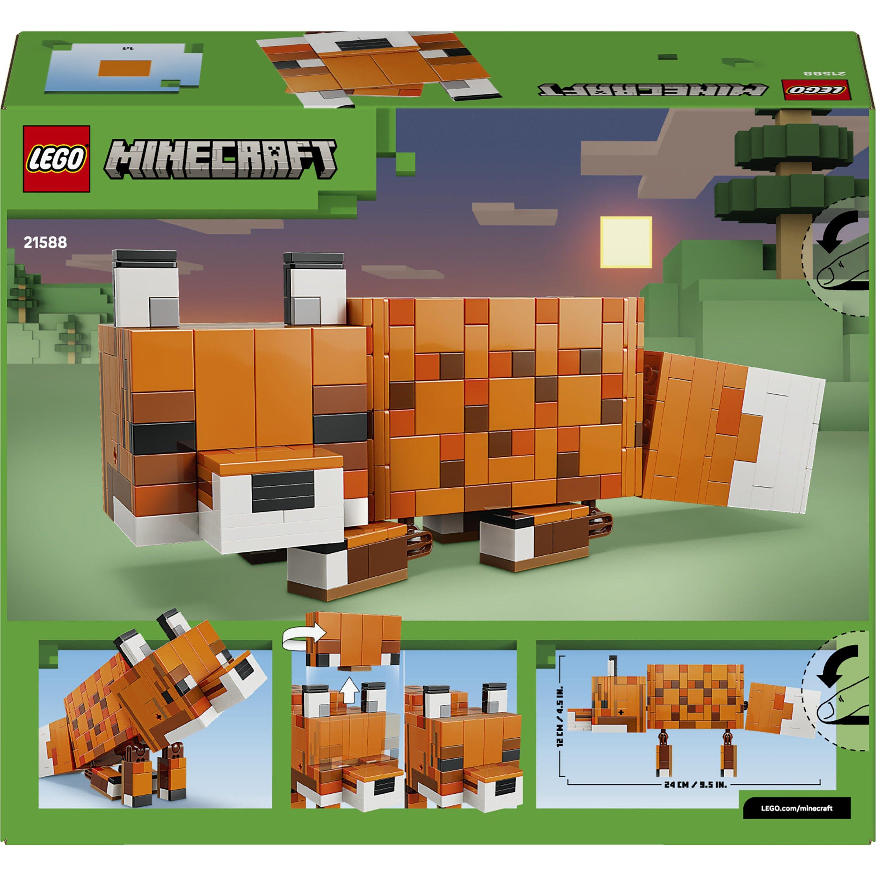 The Fox - LEGO - Minecraft The Fox Toy - Gaming Decor Gift 21588 - 9