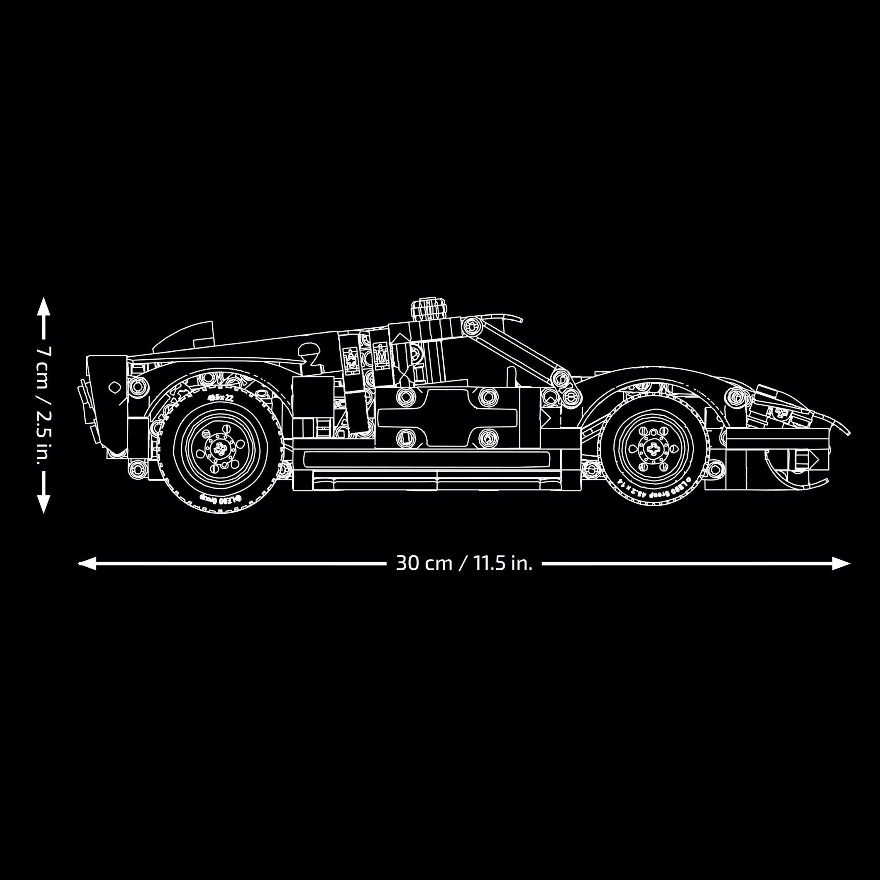 TBC - LEGO - Technic 1966 Ford GT40 MKII Race Car Model Kit 42223 - 8