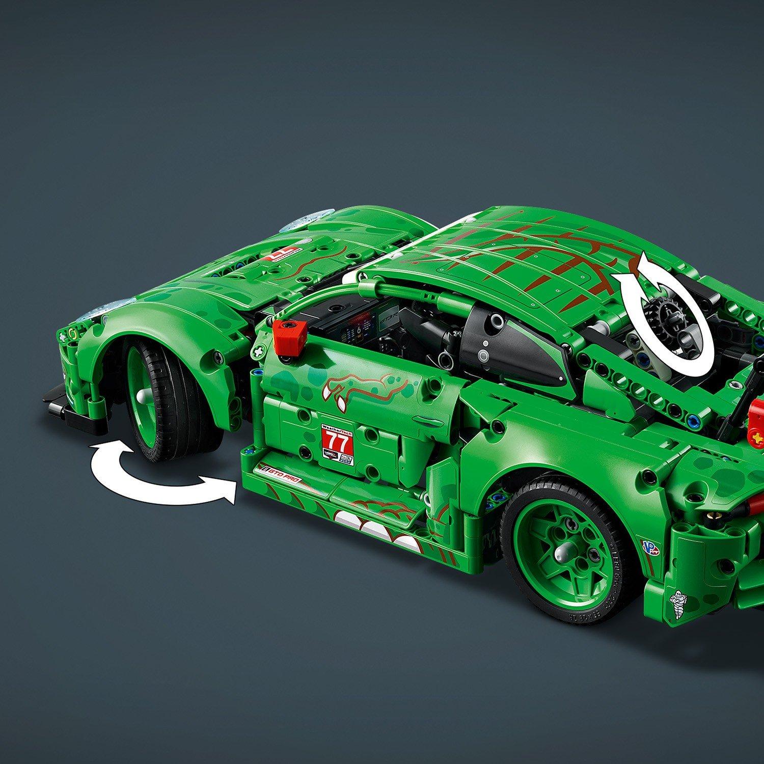 Porsche 911 GT3 - LEGO - Technic Porsche 911 GT3 R REXY AO Racing Car Toy 42224 - 10