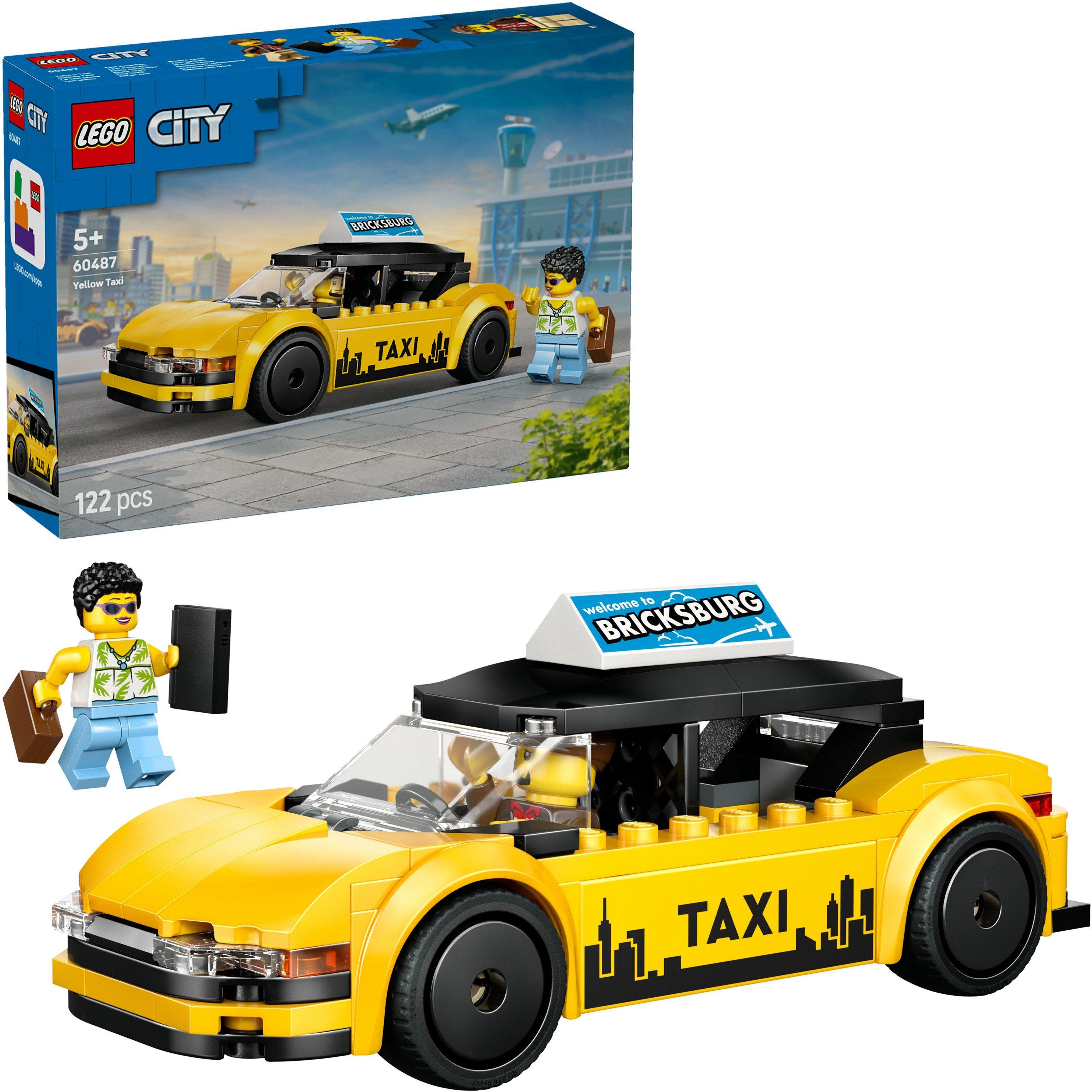 TBC - LEGO - City Yellow Taxi Toy - Model Car with Minifigures 60487 - 1