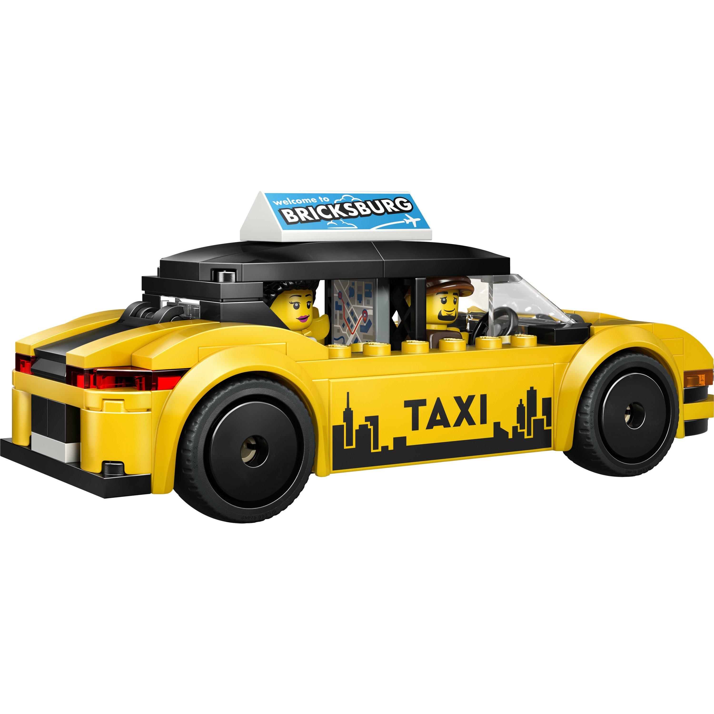 Da determinare. - LEGO - City Yellow Taxi Toy - Model Car with Minifigures 60487 - 13