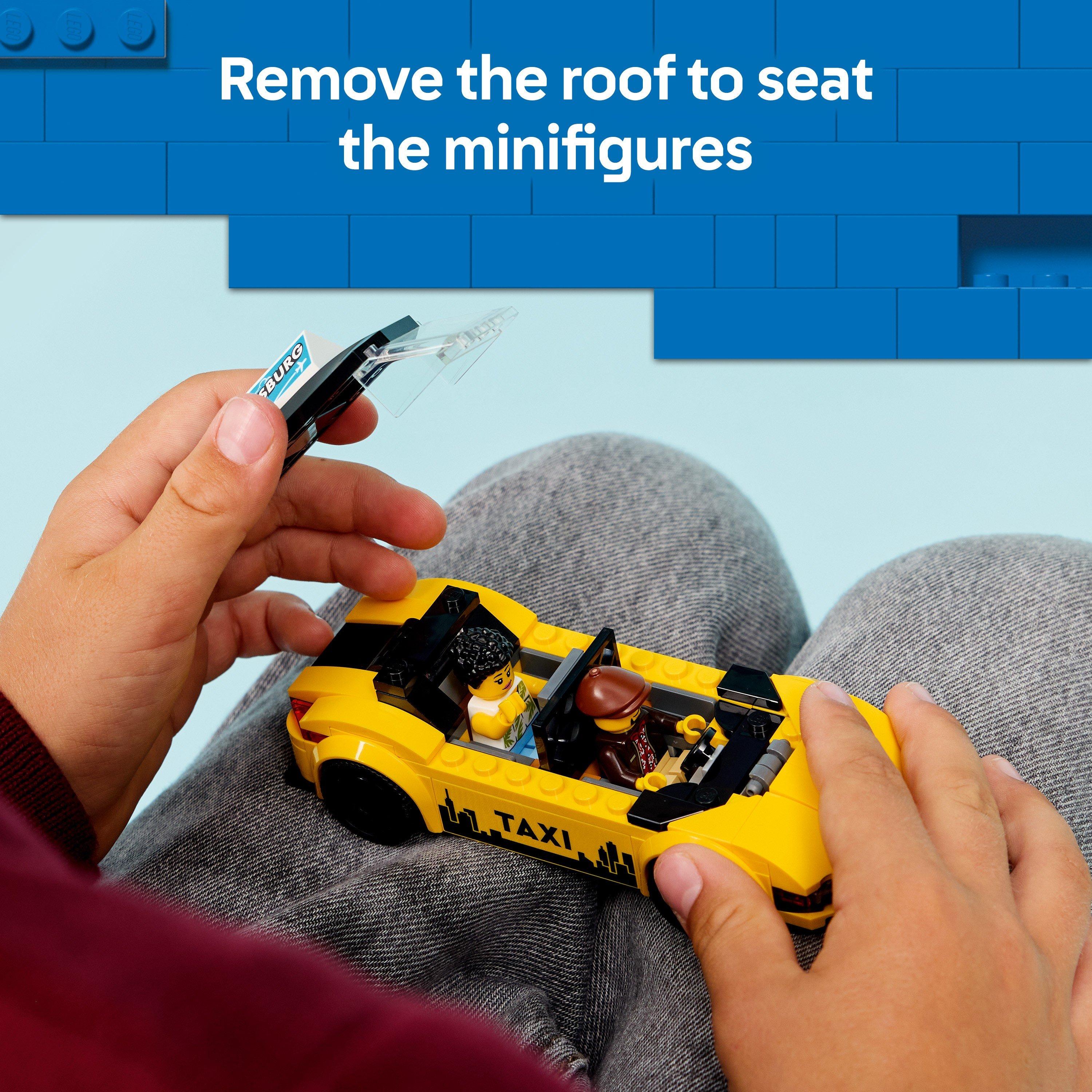 Da determinare. - LEGO - City Yellow Taxi Toy - Model Car with Minifigures 60487 - 4