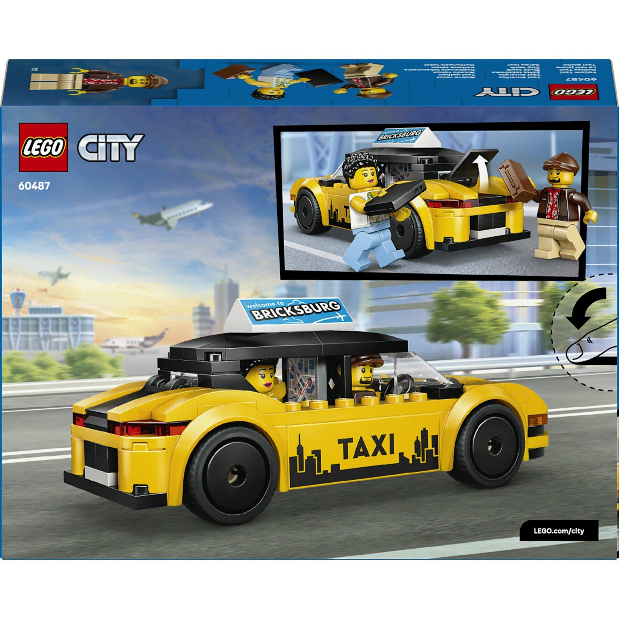Da determinare. - LEGO - City Yellow Taxi Toy - Model Car with Minifigures 60487 - 9
