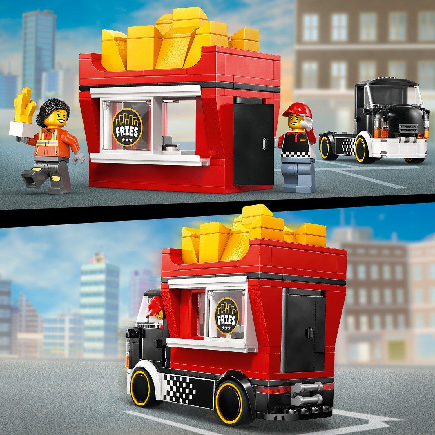 TBC - LEGO - City Fries Food Truck Toy with 2 Minifigures 60488 - 11