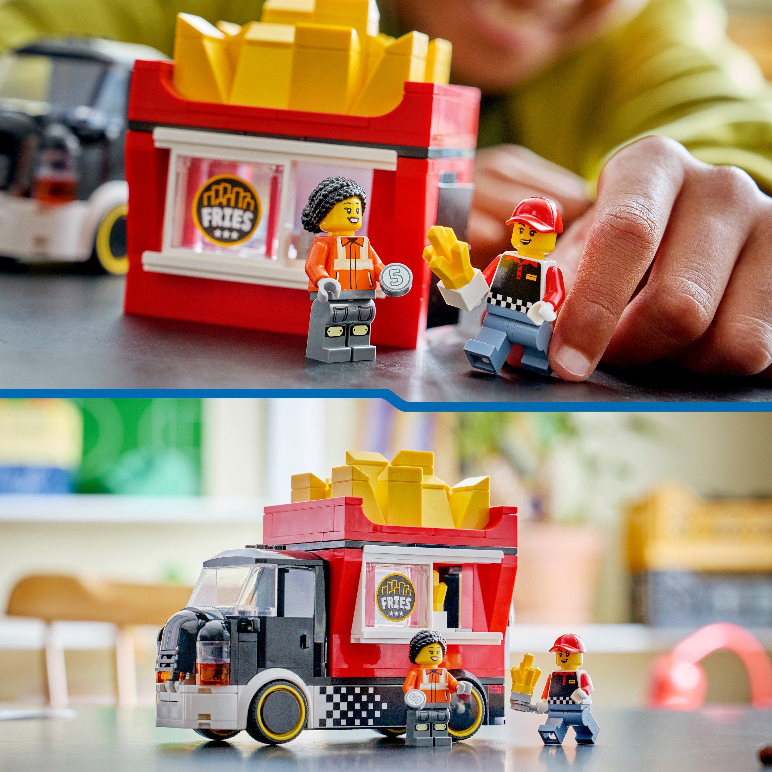 TBC - LEGO - City Fries Food Truck Toy with 2 Minifigures 60488 - 3