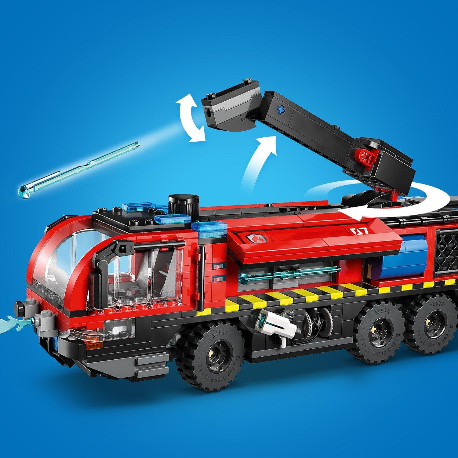 TBC - LEGO - City Airport Fire Engine - Toy Truck Building Set 60499 - 11