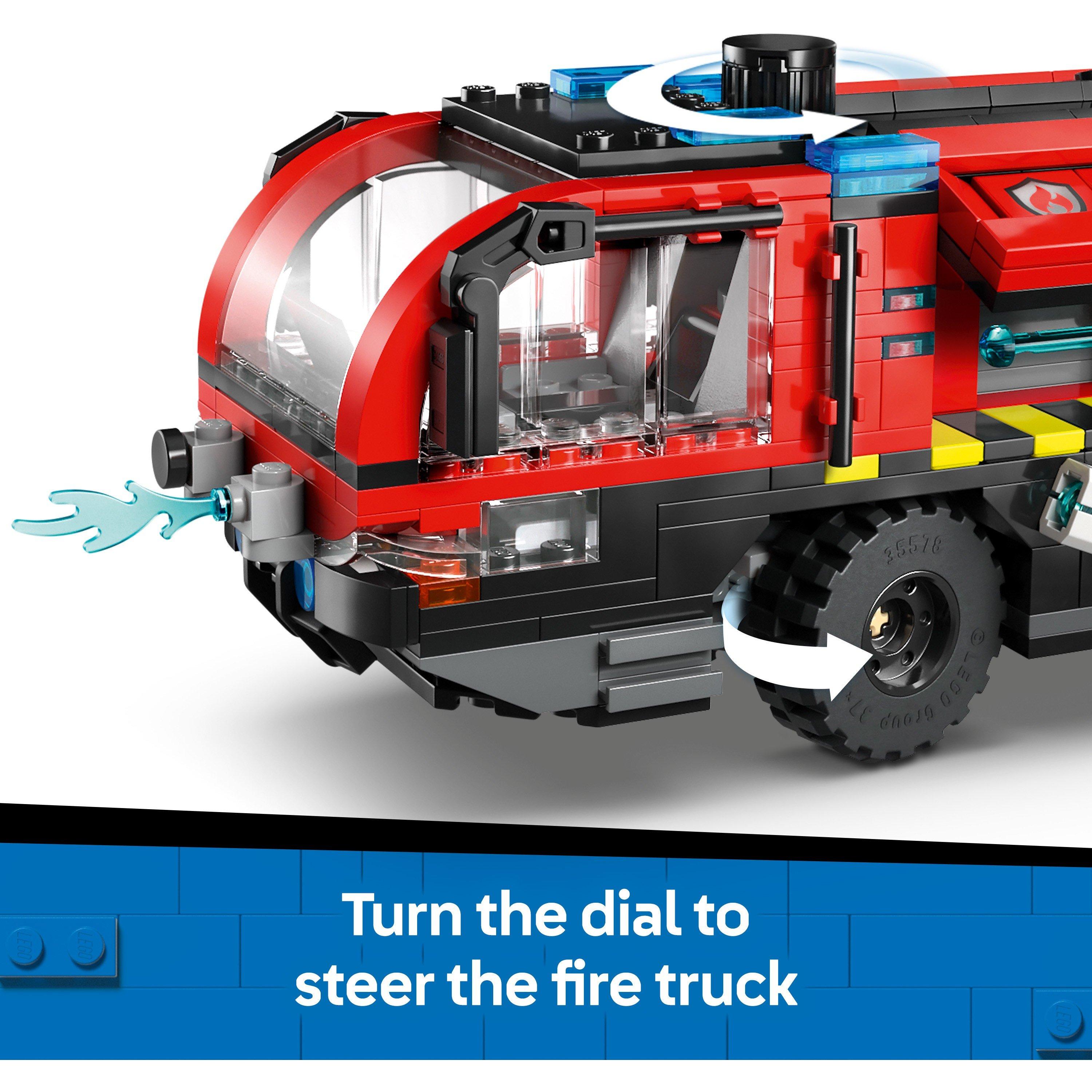 TBC - LEGO - City Airport Fire Engine - Toy Truck Building Set 60499 - 5