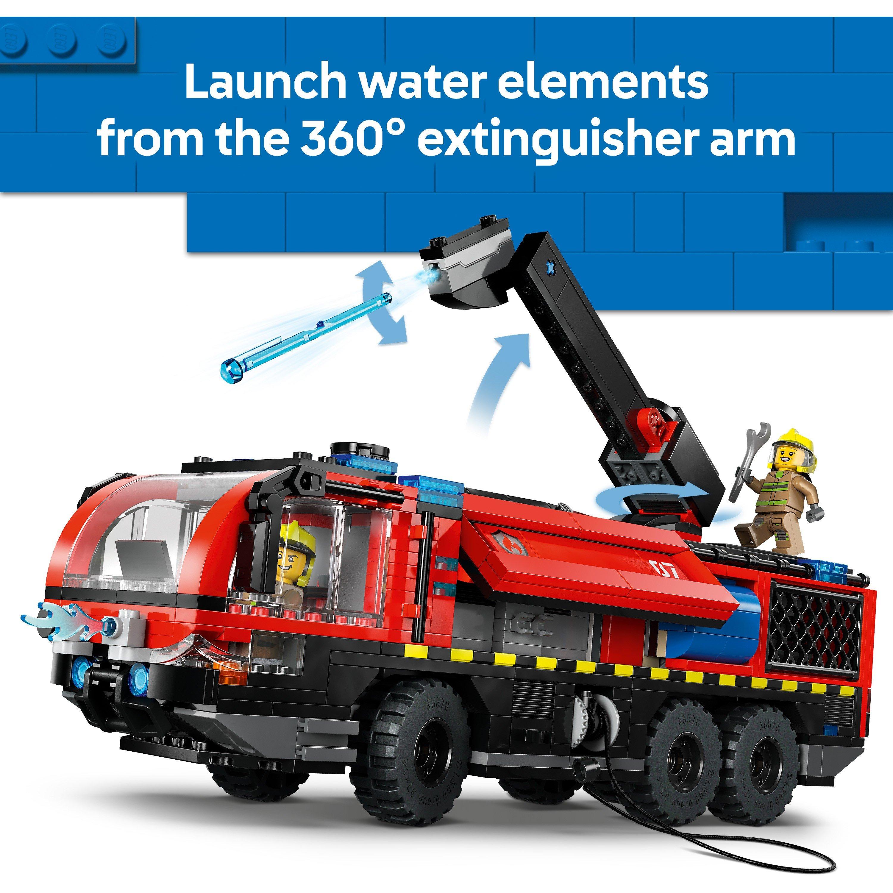 TBC - LEGO - City Airport Fire Engine - Toy Truck Building Set 60499 - 6