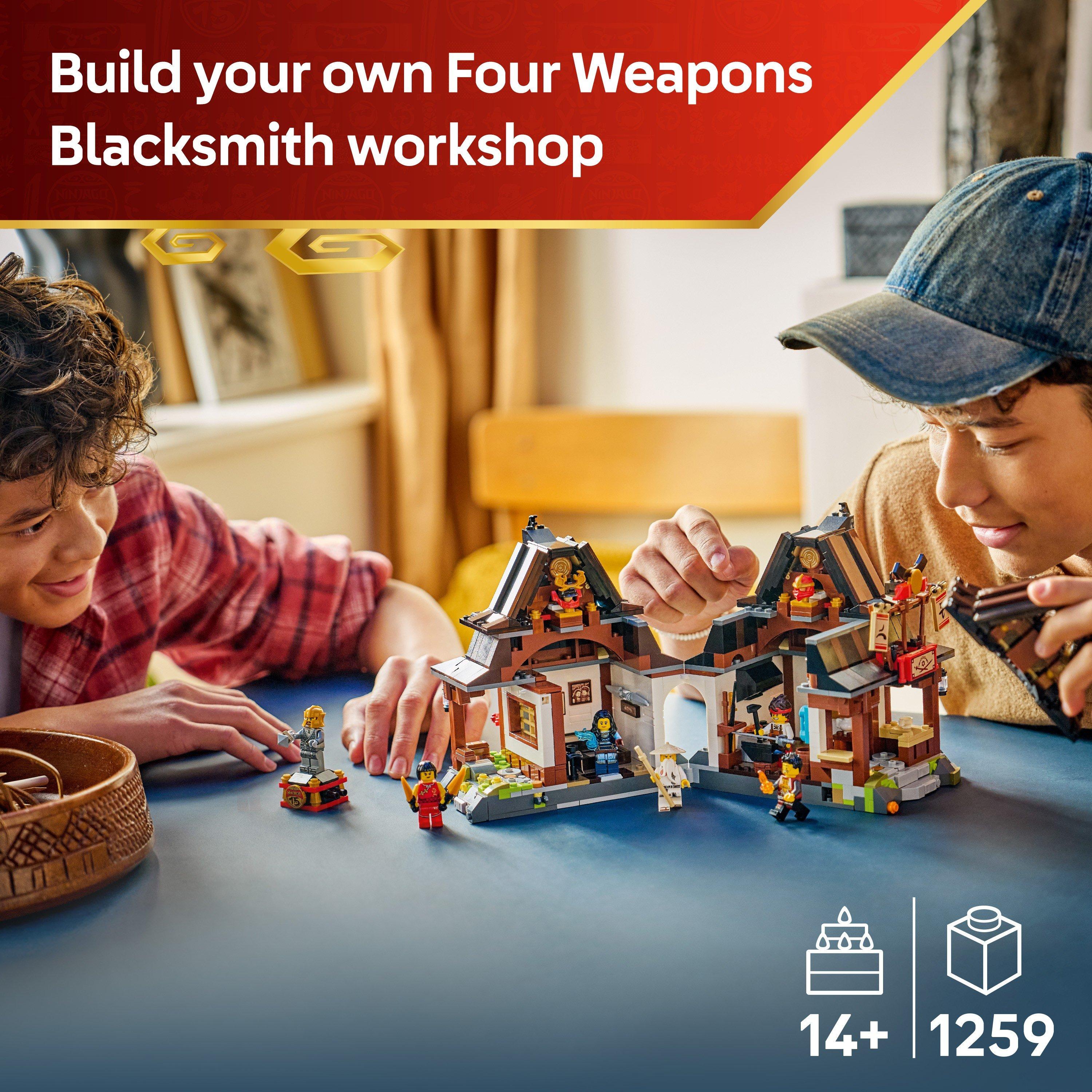 LEGO NINJAGO Four Weapons Blacksmith 15th Anniversary 71858 | Sports World