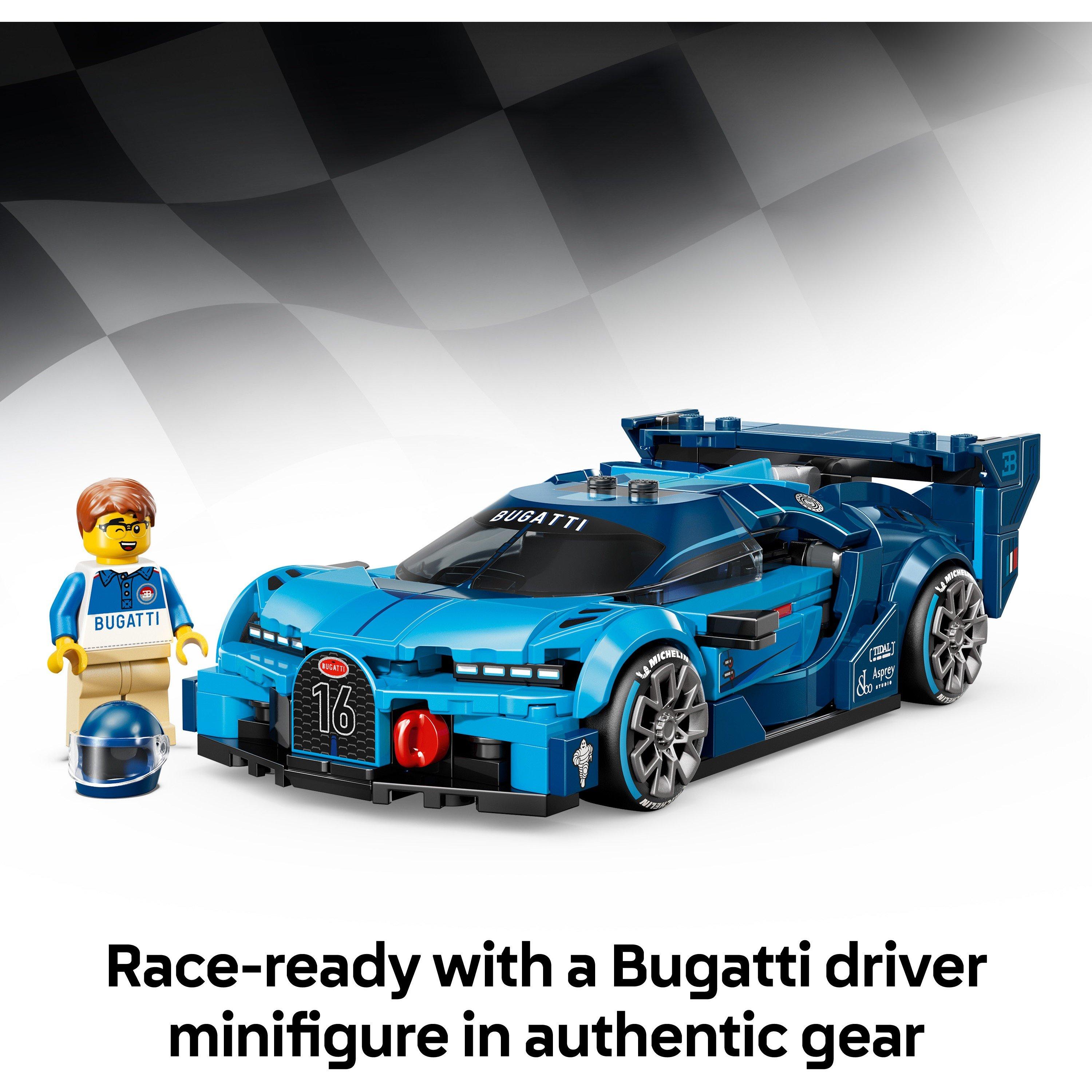 Bugatti - LEGO - Speed Champions Bugatti Vision Gran Turismo Hyper Sports Car 77253 - 6